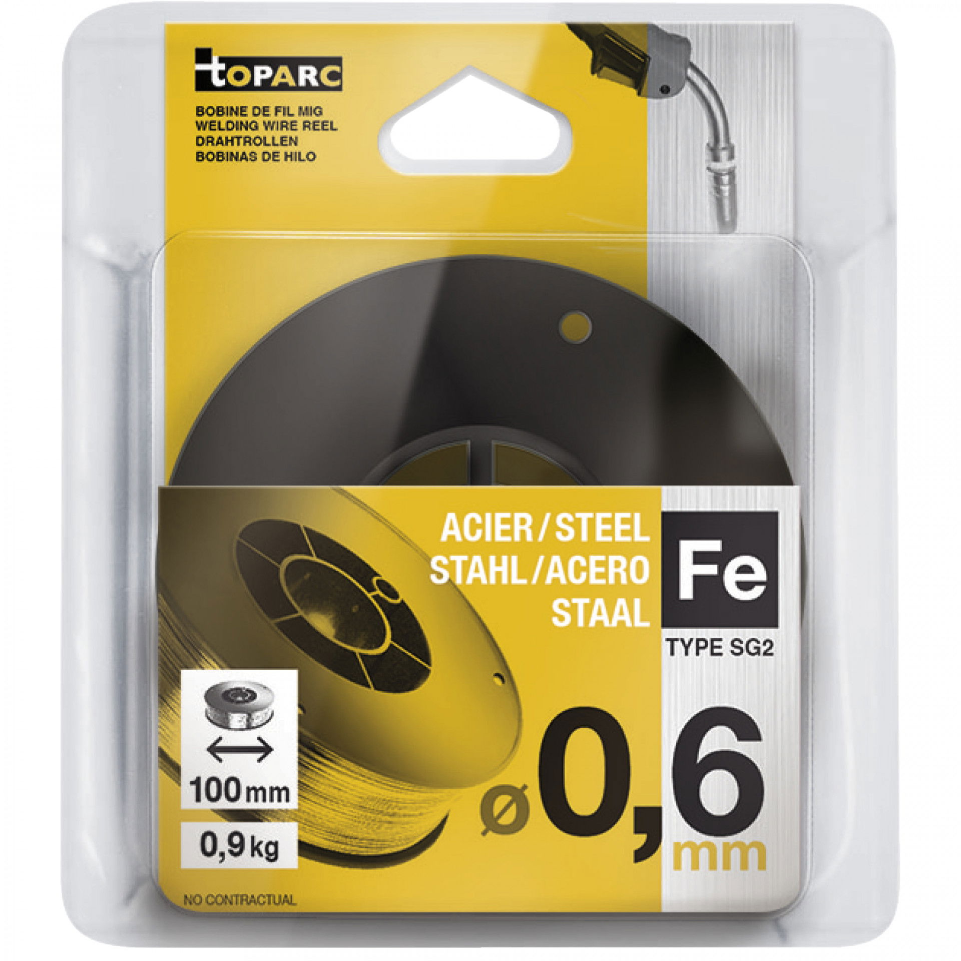 GYS Rezezett acél (SG2) hegesztő huzal, 0.6 mm, 0.9 kg/tekercs termék fő termékképe
