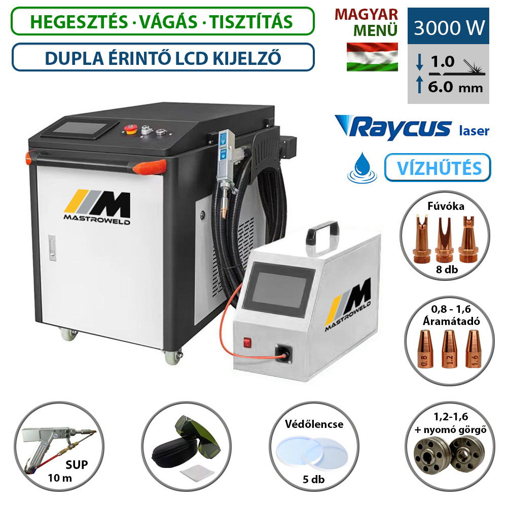 Mastroweld MASTRO LASER-3000 lézerhegesztő, vágó, tisztító gép termék fő termékképe