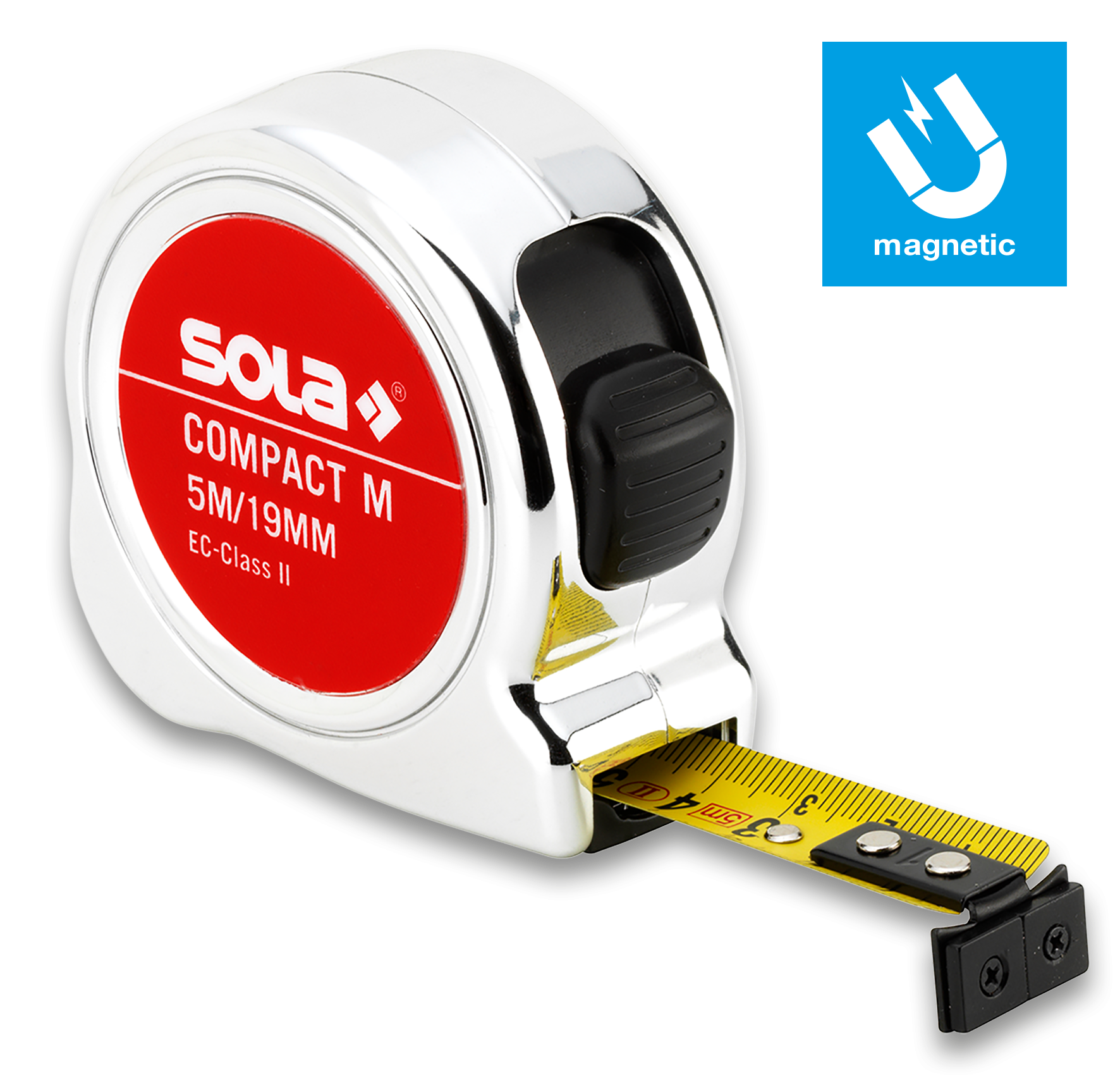 Sola COMPACT COM 8 mérőszalag, 8 m (II, mm), mágneses termék fő termékképe