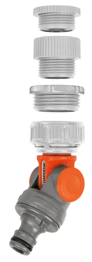 Original GARDENA System univerzális csuklós csapelem, 21 mm (G 1/2"), 23 mm (G 5/8"), 26,5 mm (G 3/4"), 33,3 mm (G 1") termék fő termékképe