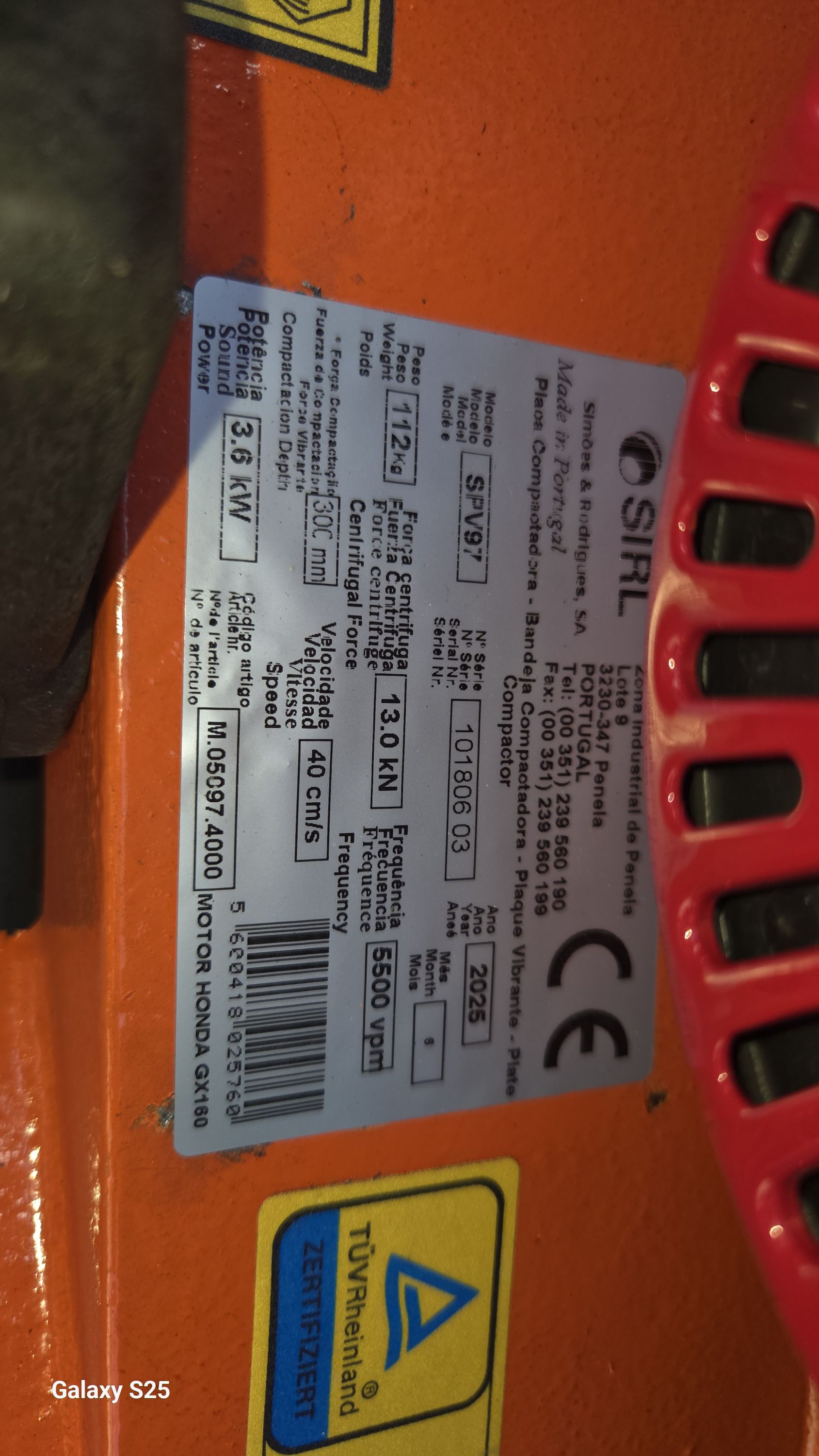 SIRL Lapvibrátor 112Kg-os víztartállyal termék fő termékképe