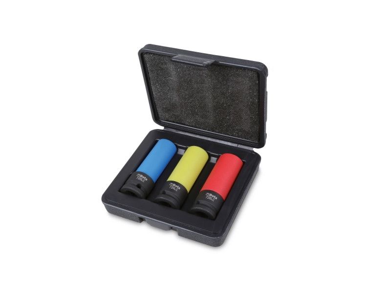 BETA 720LC/C3 3 darabos gépi dugókulcs készlet kerékanyákhoz színes polimer betétekkel termék fő termékképe