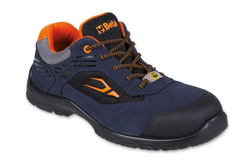 BETA 7212B Perforált hasítottbőr cipő, mesh betéttel. Kopásgátló betét az orr részen 41-es termék fő termékképe