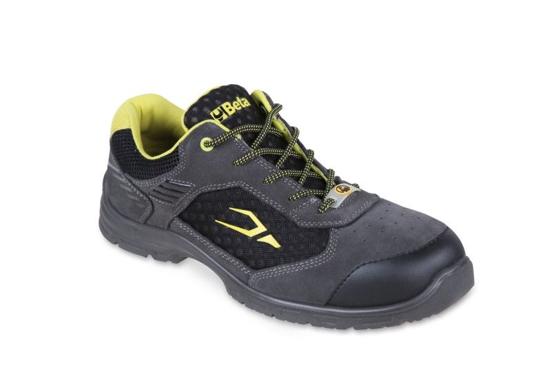 BETA 7213G Perforált hasítottbőr cipő, jól szellőző mesh betétekkel 42-es termék fő termékképe