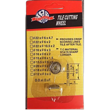 Vágókerék tengellyel, 15×6×1,6mm; 80493 csempevágóhoz termék fő termékképe