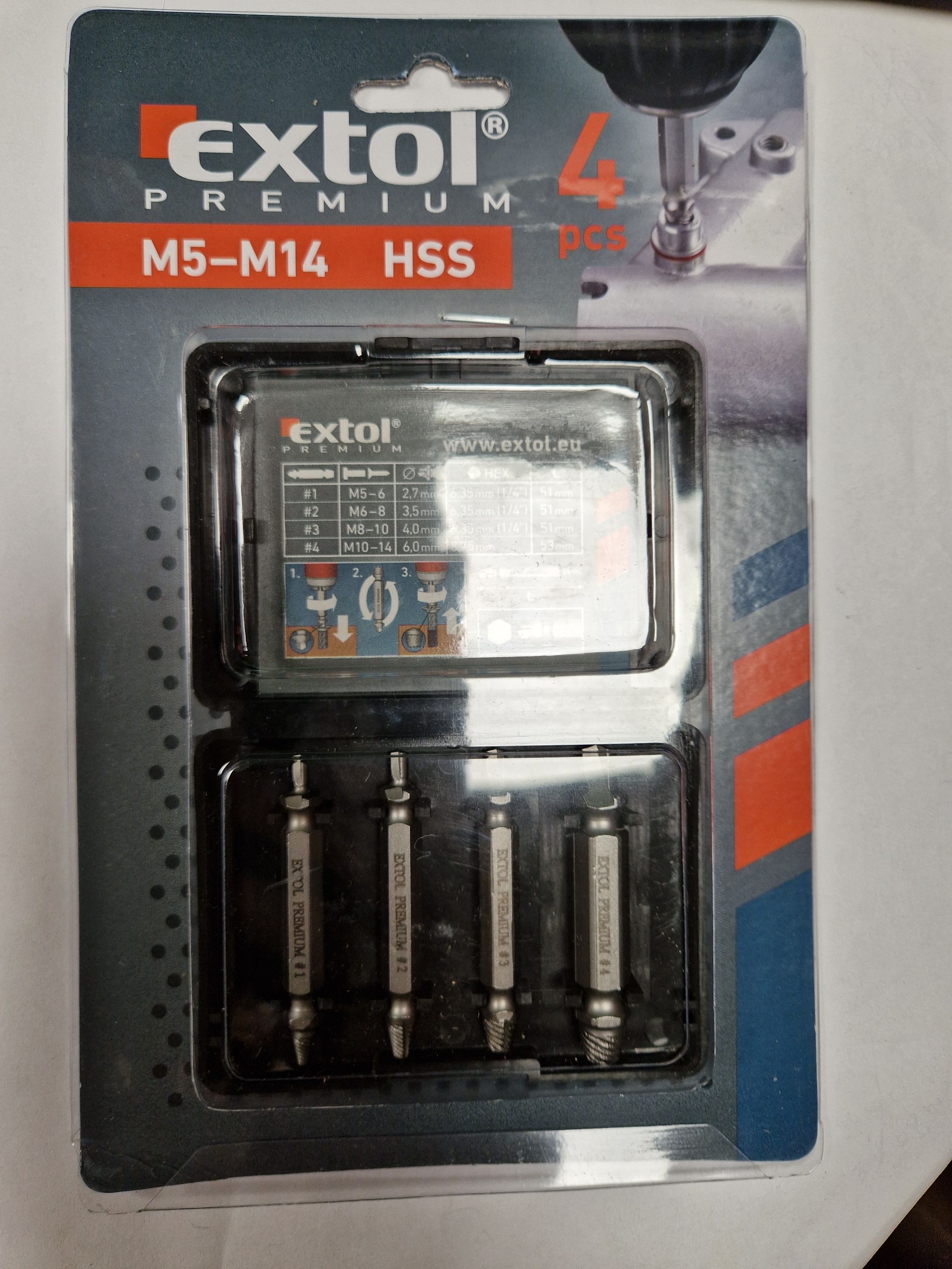 EXTOL Törtcsavar kszedő készlet termék fő termékképe