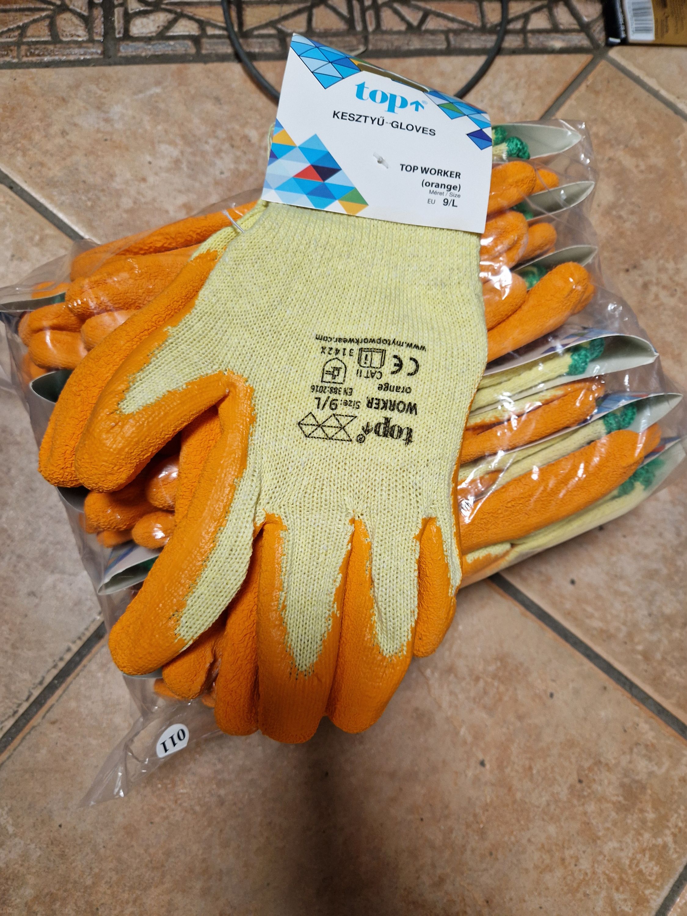 TOP WORKER védőkesztyű Orange L termék fő termékképe