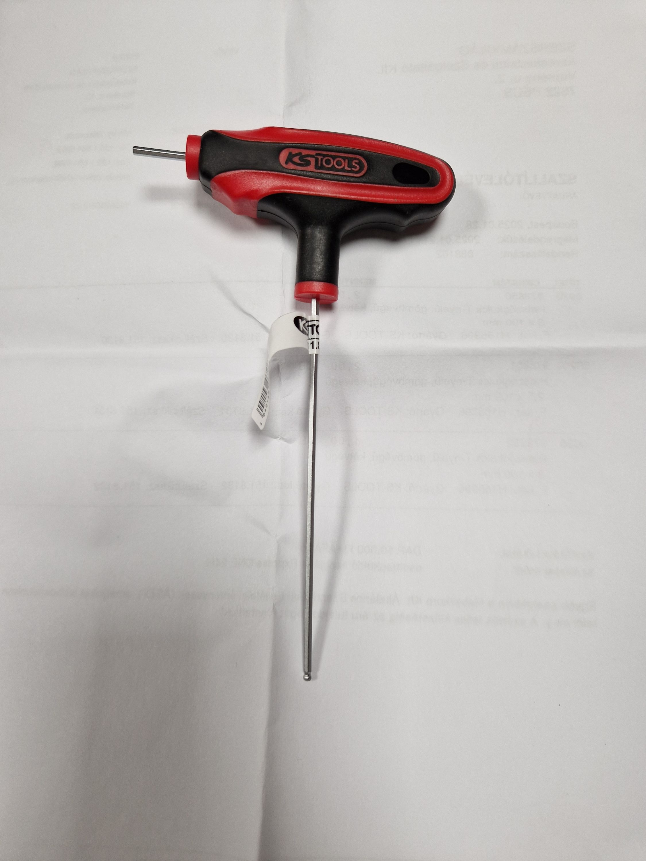 KS-TOOLS Hatszögkulcs T-nyelű gömbvégű ,kétvégű 2x100 mm termék fő termékképe