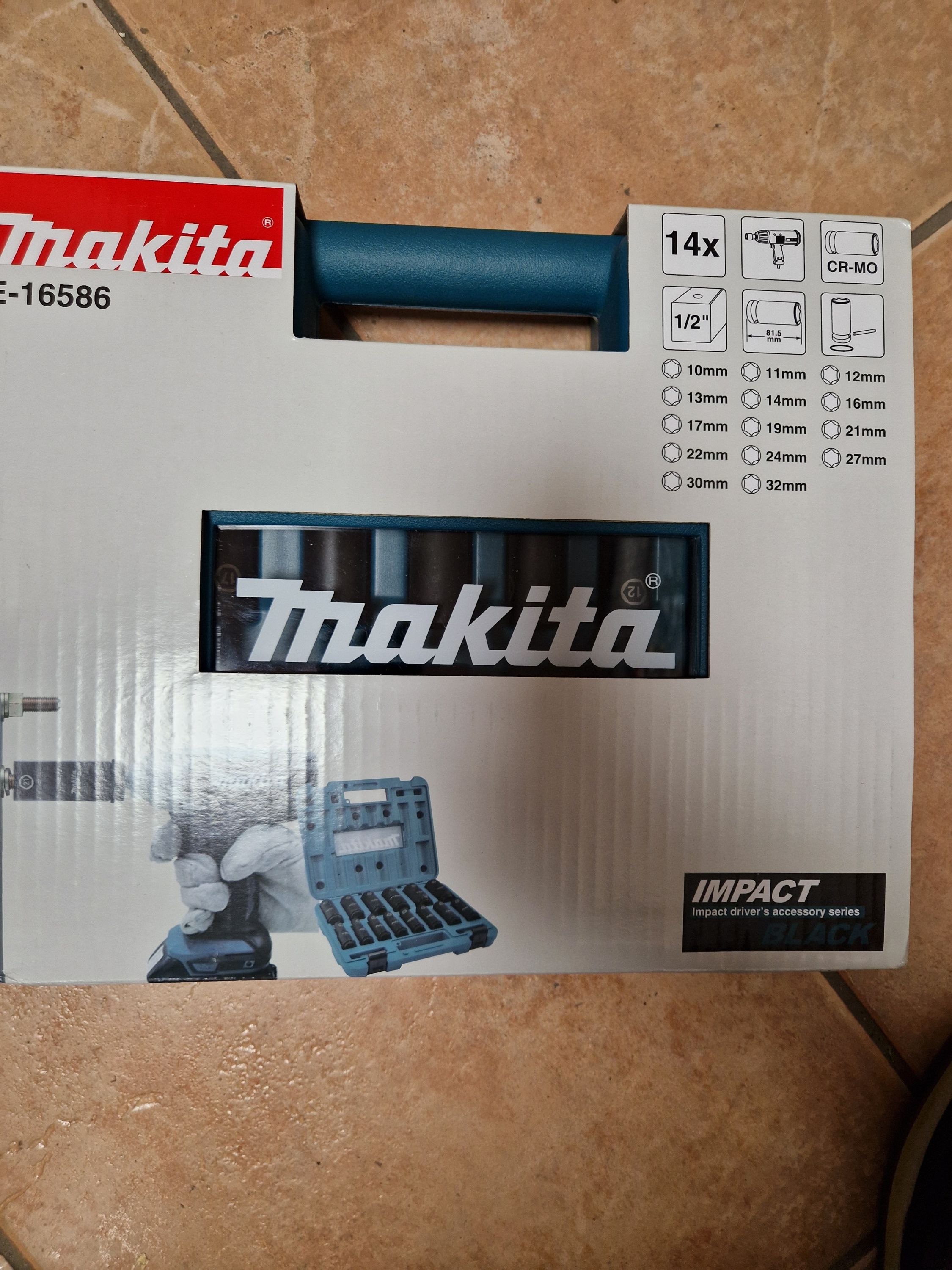 Makita Impact black dugókulcs készlet 1/2 14 db-os termék fő termékképe