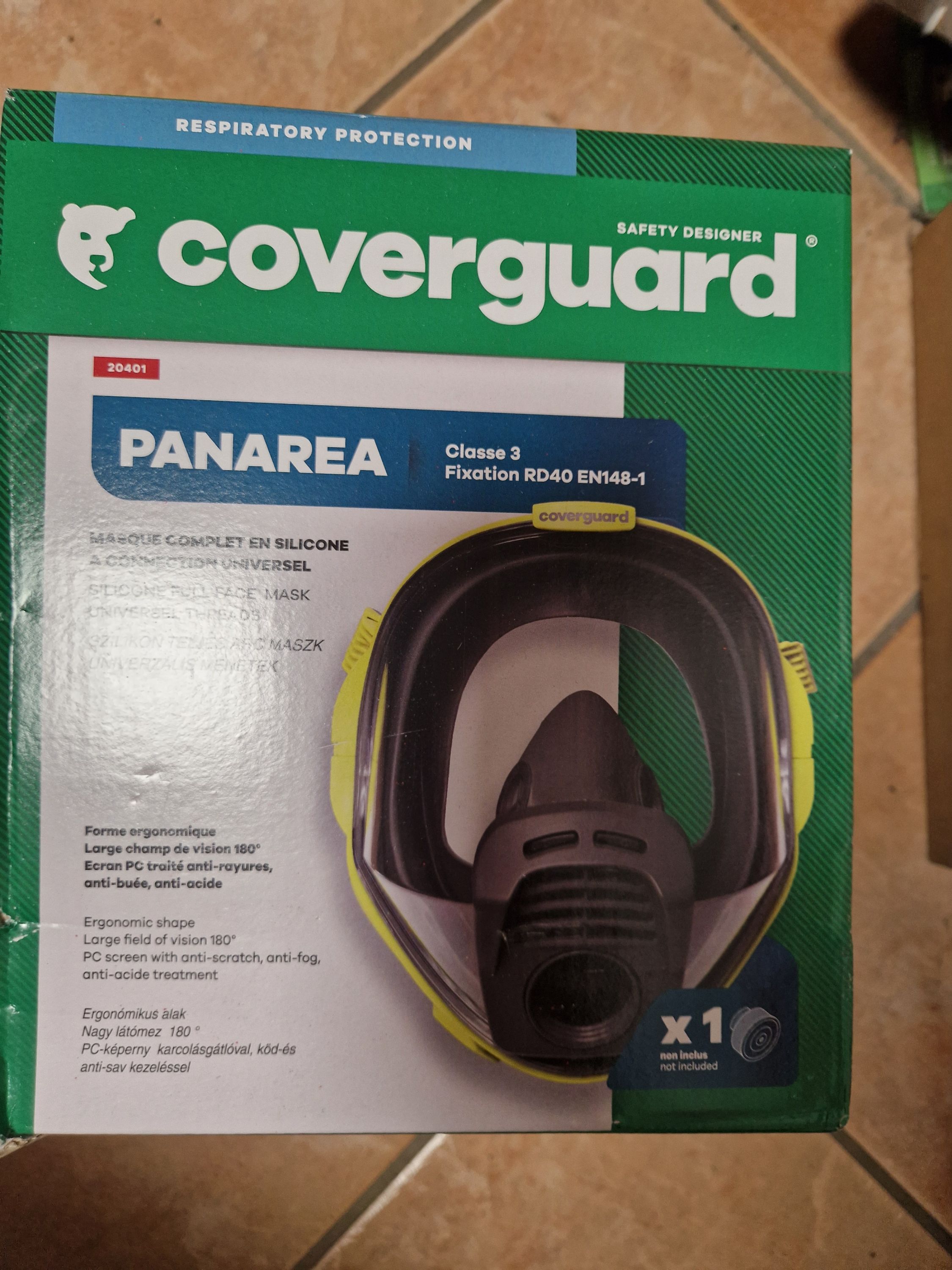 COVERGUARD Panarea polikarbonát teljesállarc  szürke termék fő termékképe