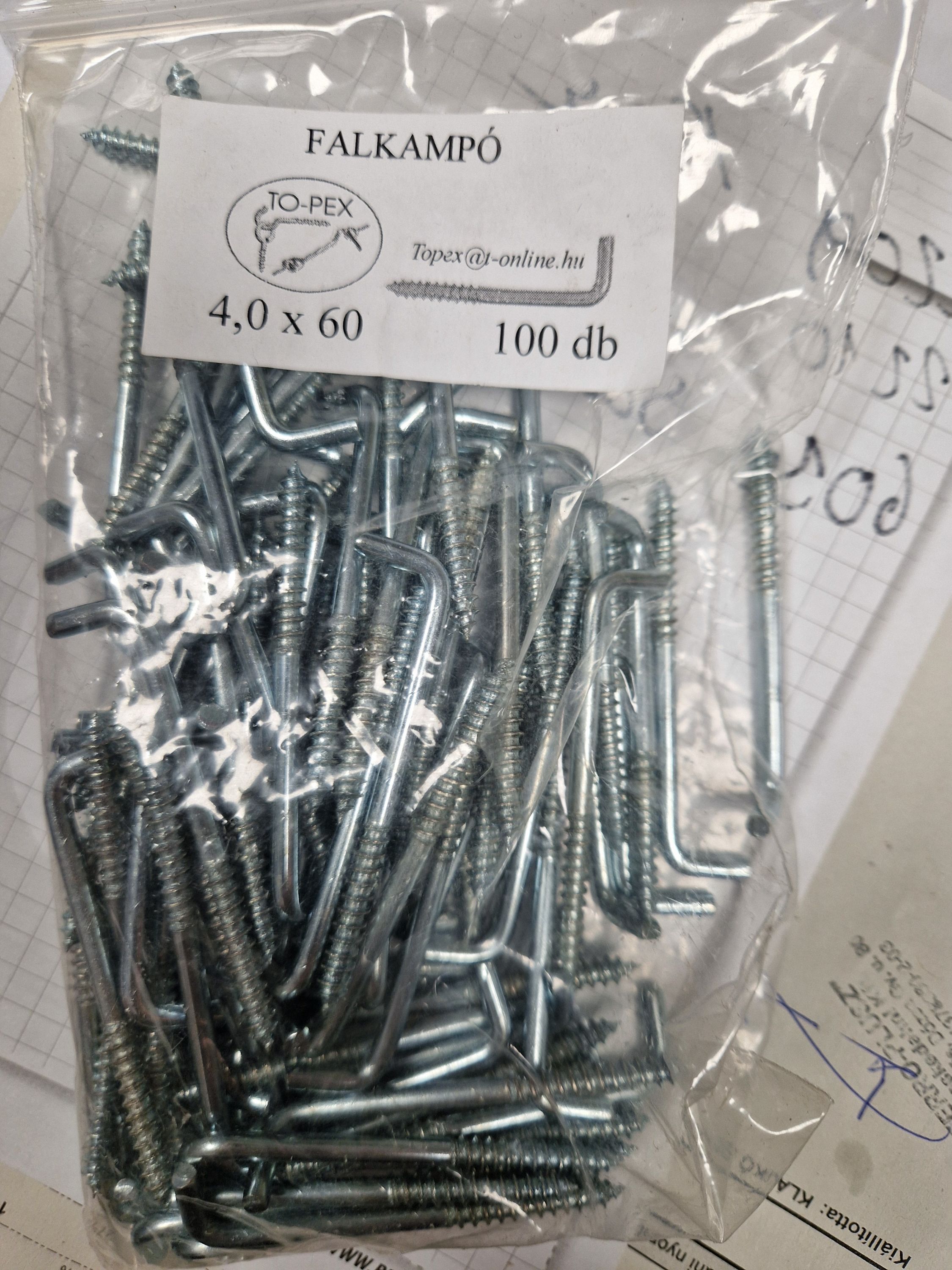 Falhorog, horganyzott, 4x60 100 db/cs termék fő termékképe