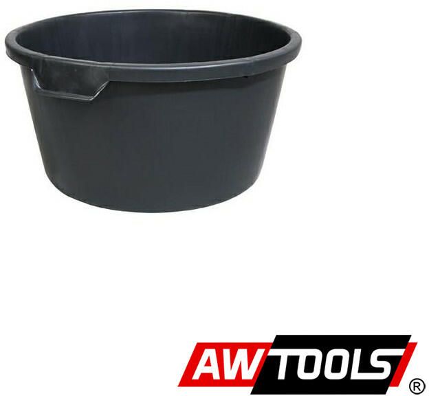 AW TOOLS Építőipari vödör, PVC, 40L-es, Fekete termék fő termékképe