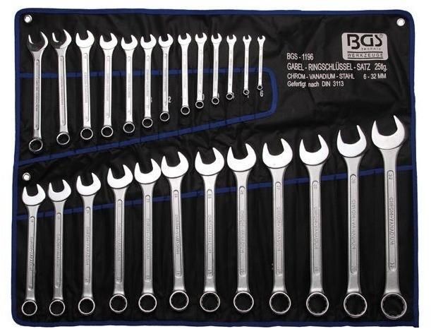 BGS Csillag-villáskulcs készlet 25db-os 6-32mm termék fő termékképe
