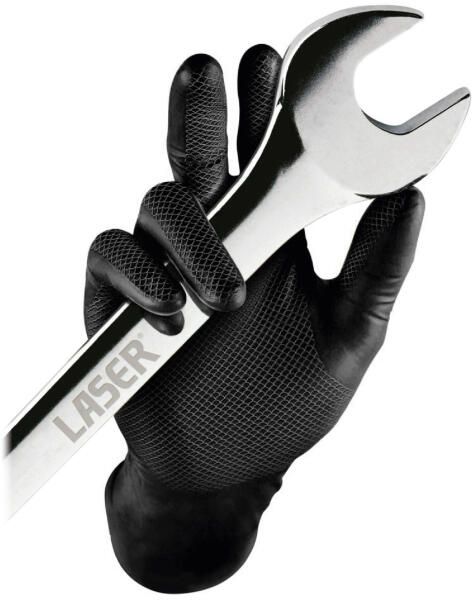 Grippaz Nitril kesztyű 50db/doboz 8/M Fekete termék fő termékképe