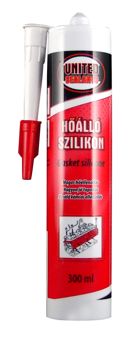 United Sealants Hőálló szilikon fekete 300 ml termék fő termékképe
