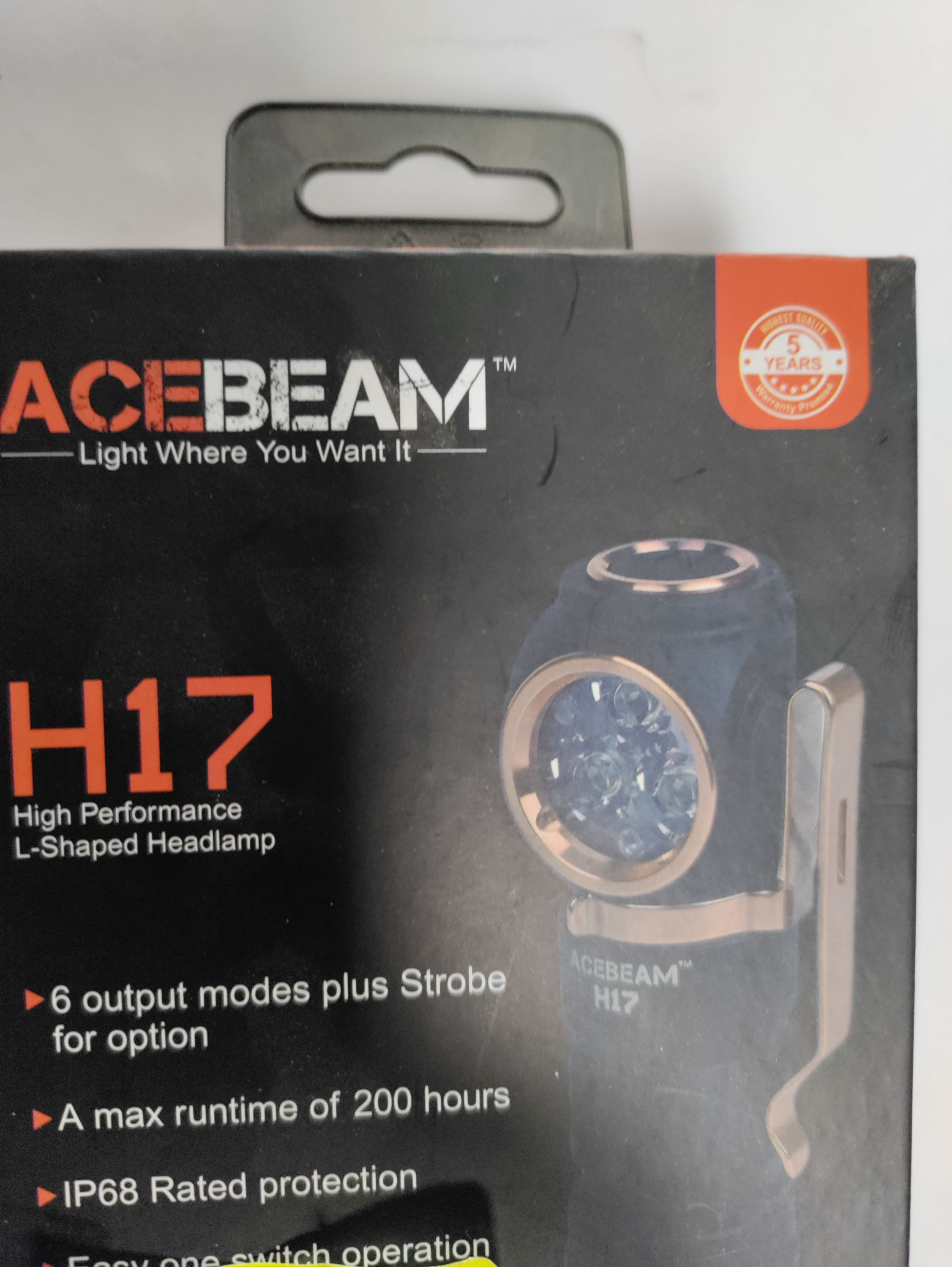 ACEBEAM Fejlámpa akkumulátoros 2000 Lm termék fő termékképe