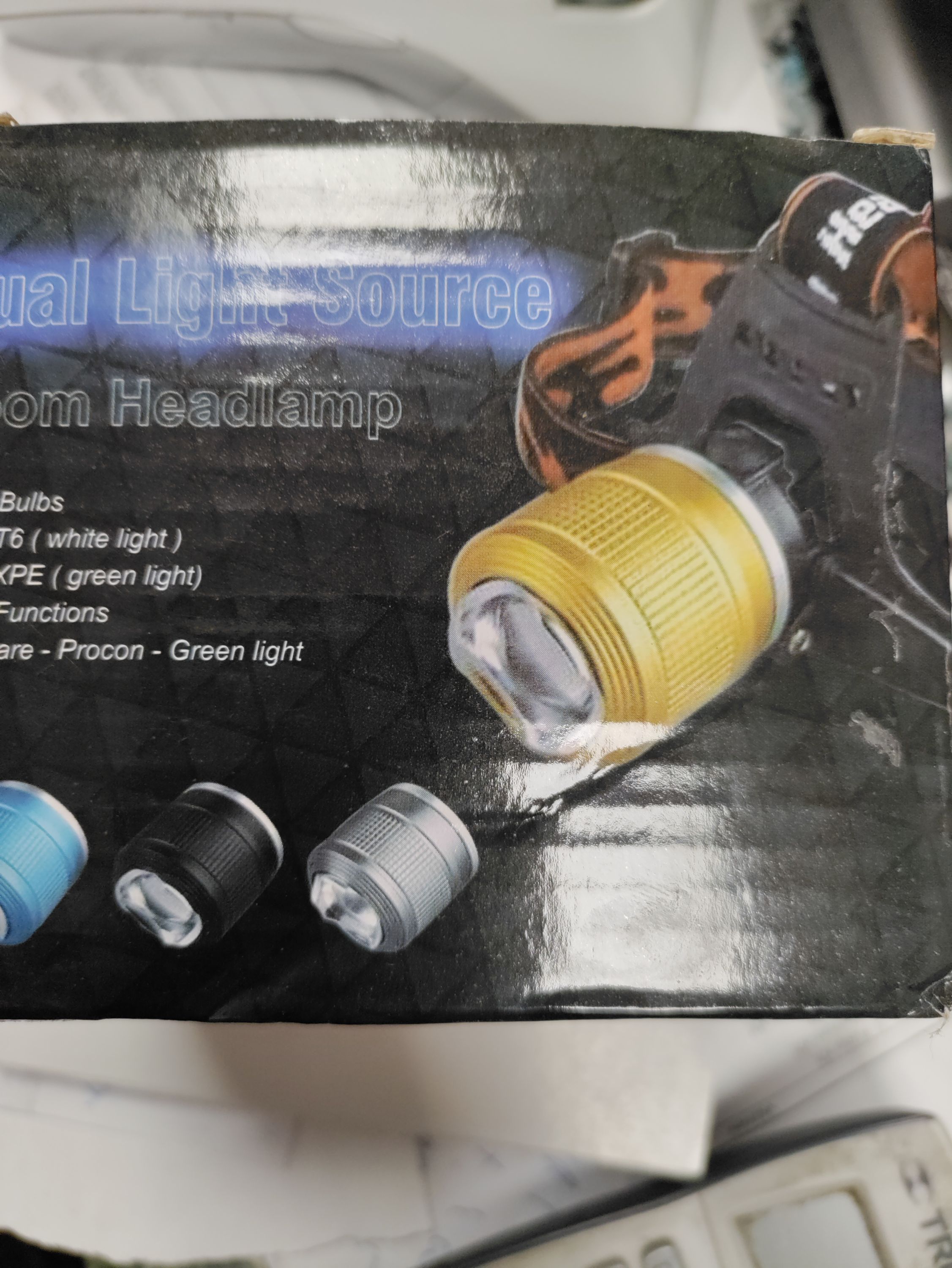 FEJLÁMPA Akkumulátoros 3 funkciós termék fő termékképe