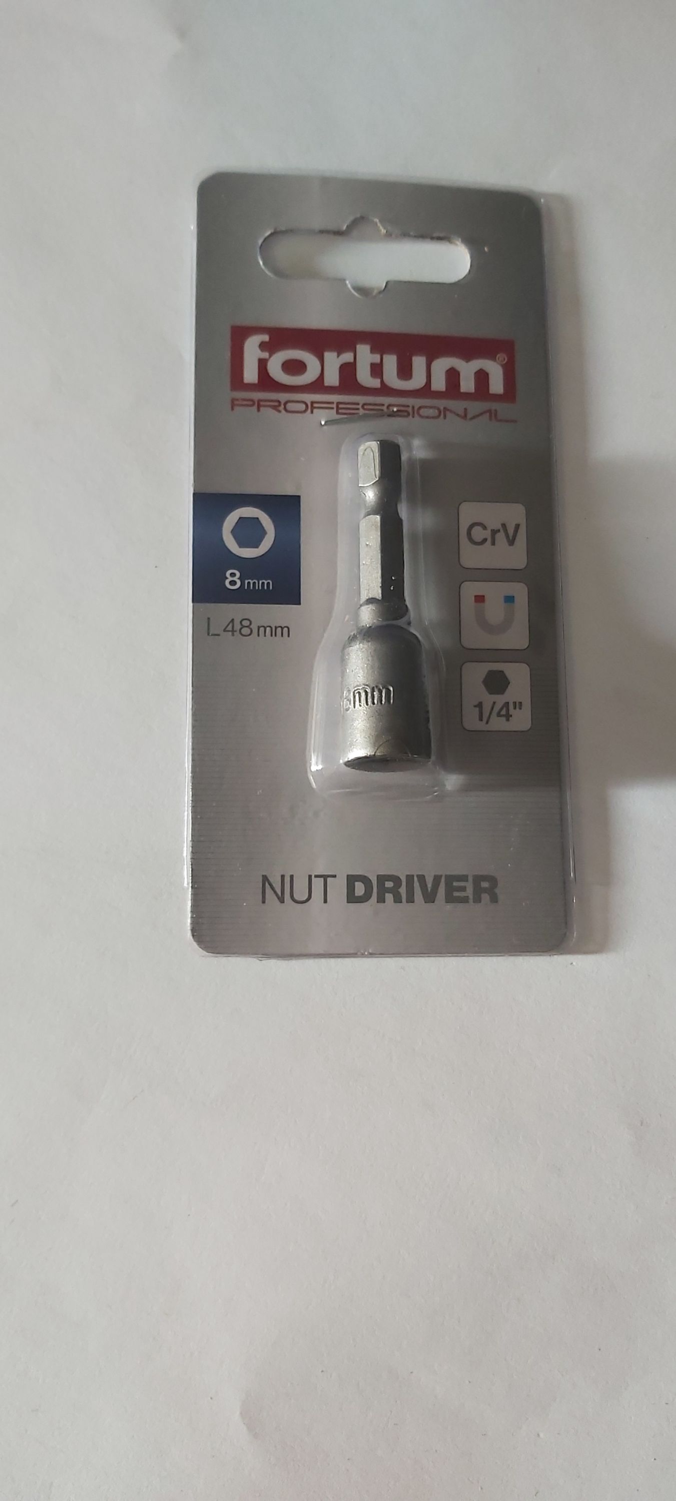 FORTUM Dugókulcs 8mm 1/4" befogatású termék fő termékképe