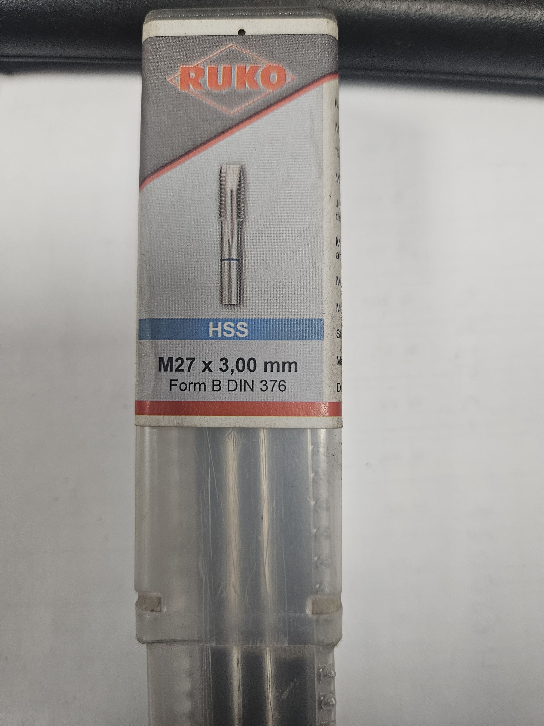 RUKO Gépi menetfúró M27 x 3mm DIN376 termék fő termékképe