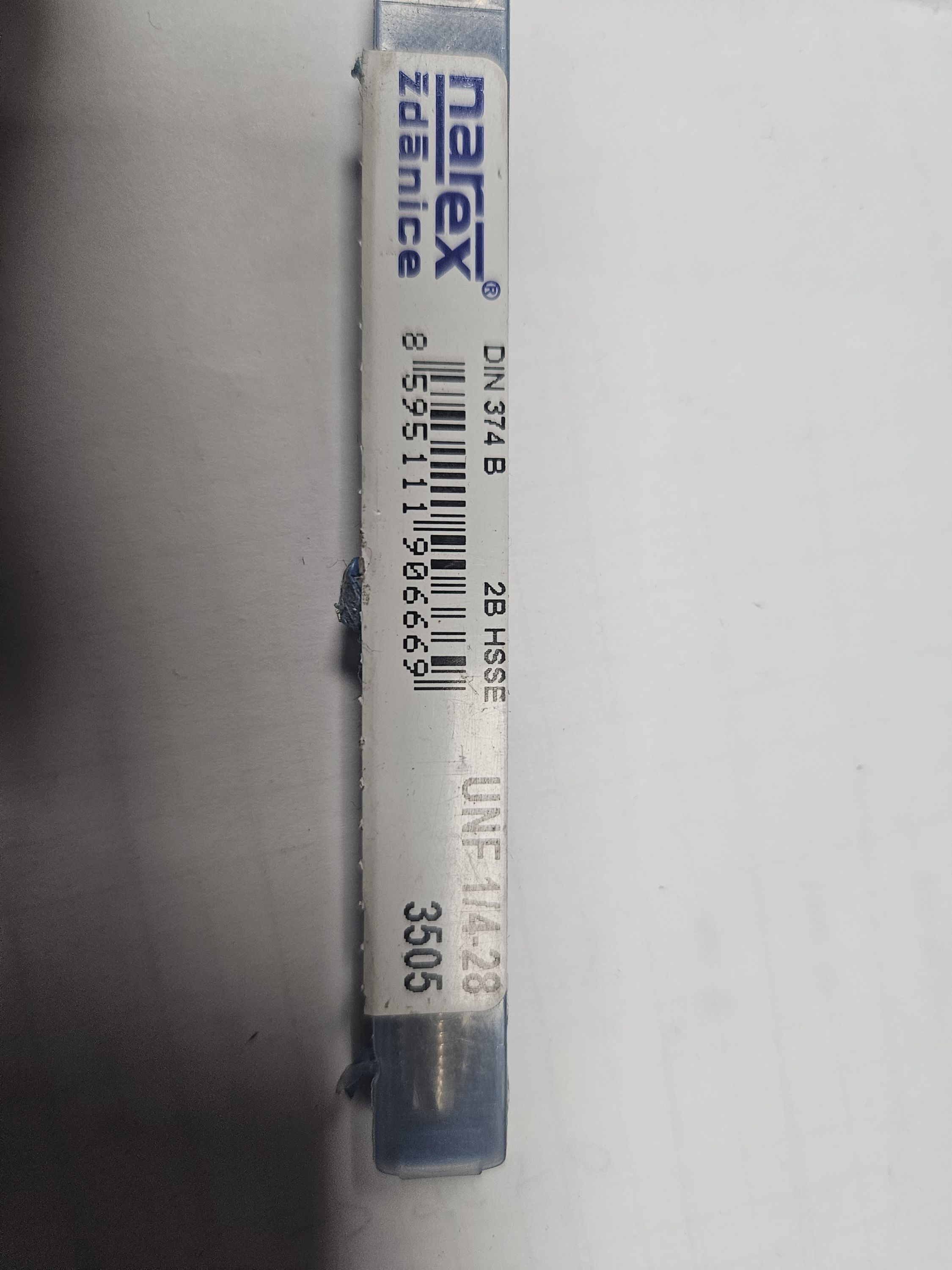 NAREX Gépi menetfúró HSS-E DIN374B UNF 1/4-28 termék fő termékképe