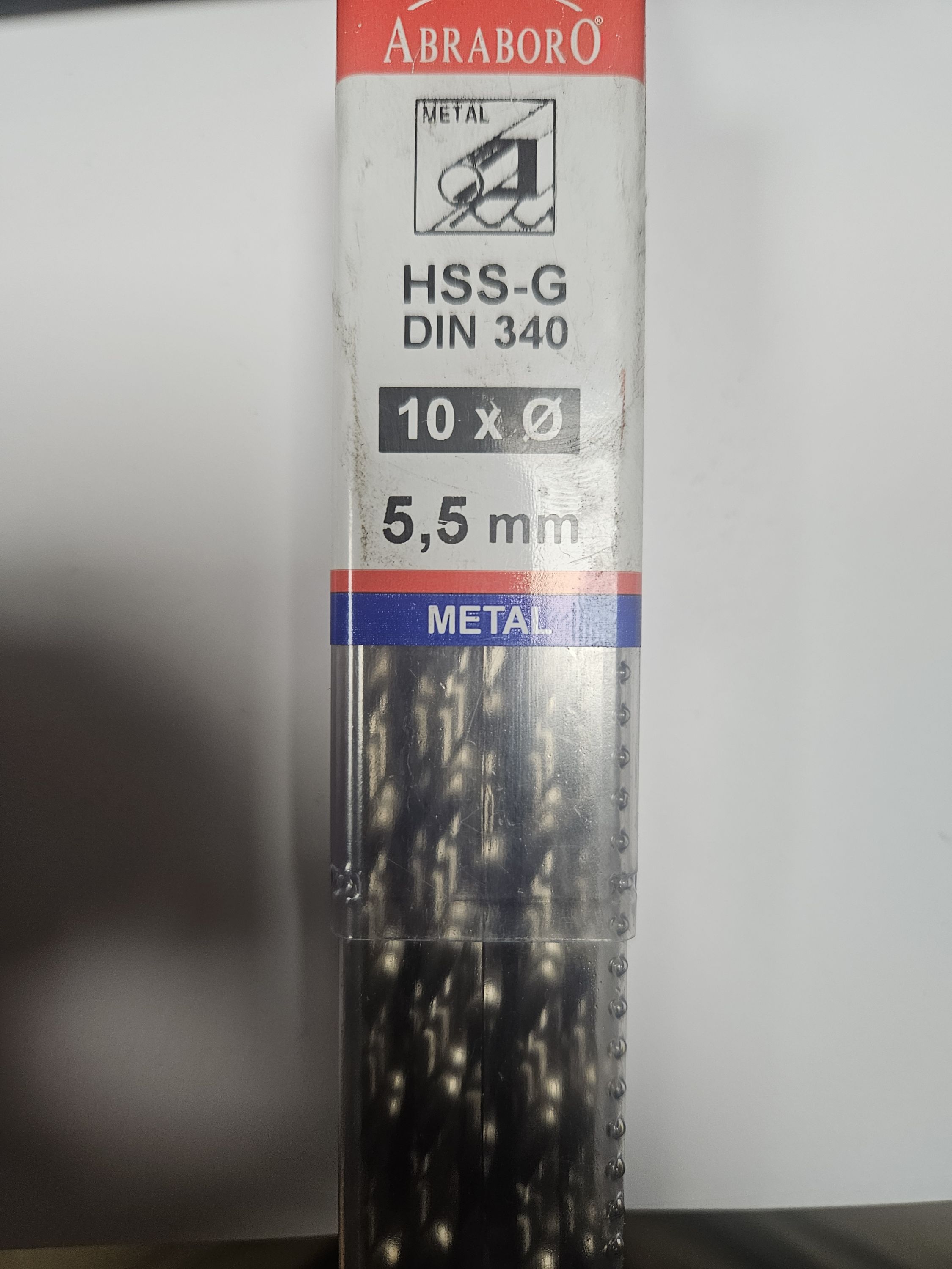 ABRABORO 5.5 x 139 / 91 mm HSS-GS hosszú hengeres szárú fémcsigafúró termék fő termékképe