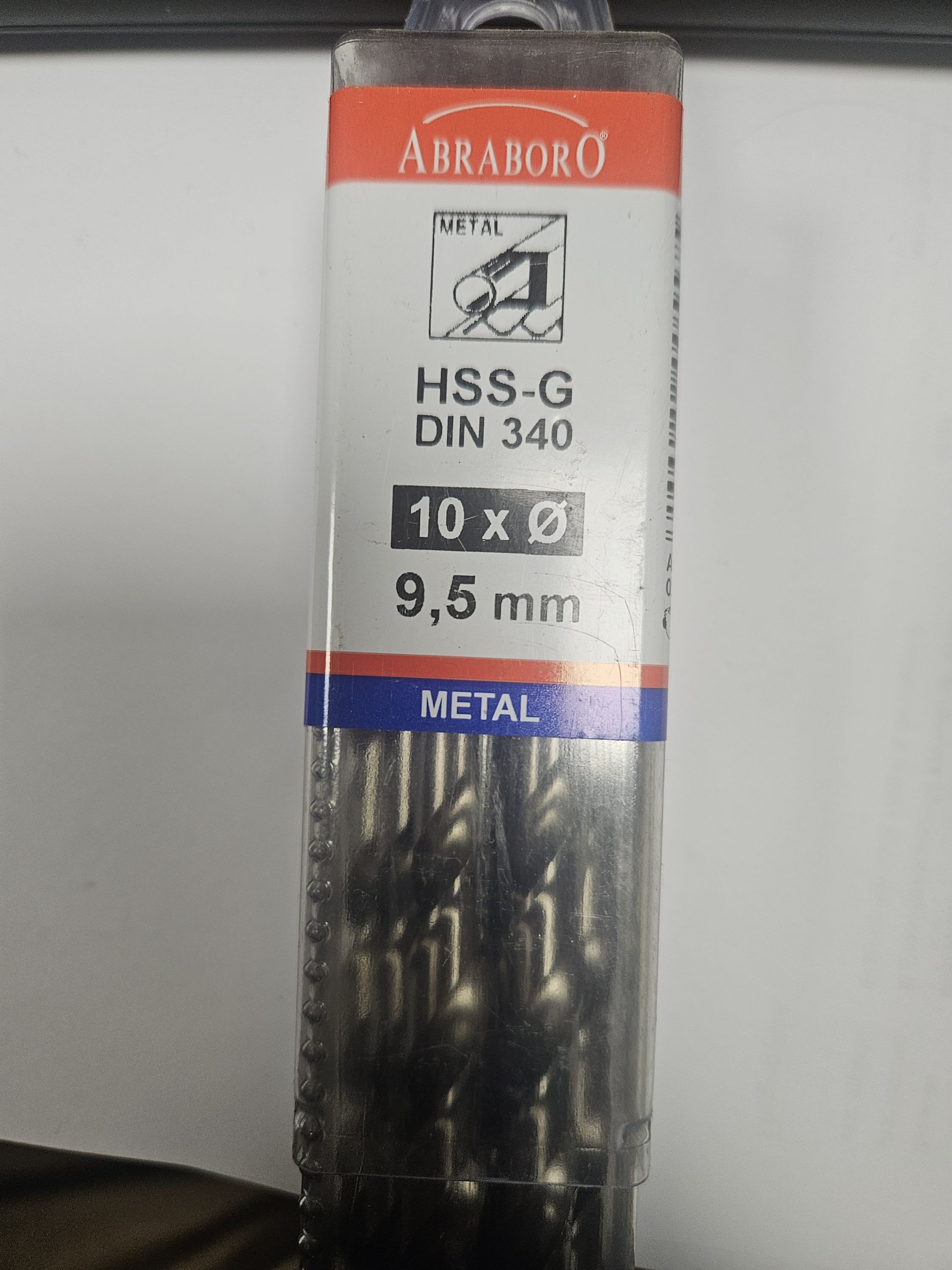 ABRABORO 9.5 x 175 / 115 mm HSS-GS hosszú hengeres szárú fémcsigafúró termék fő termékképe