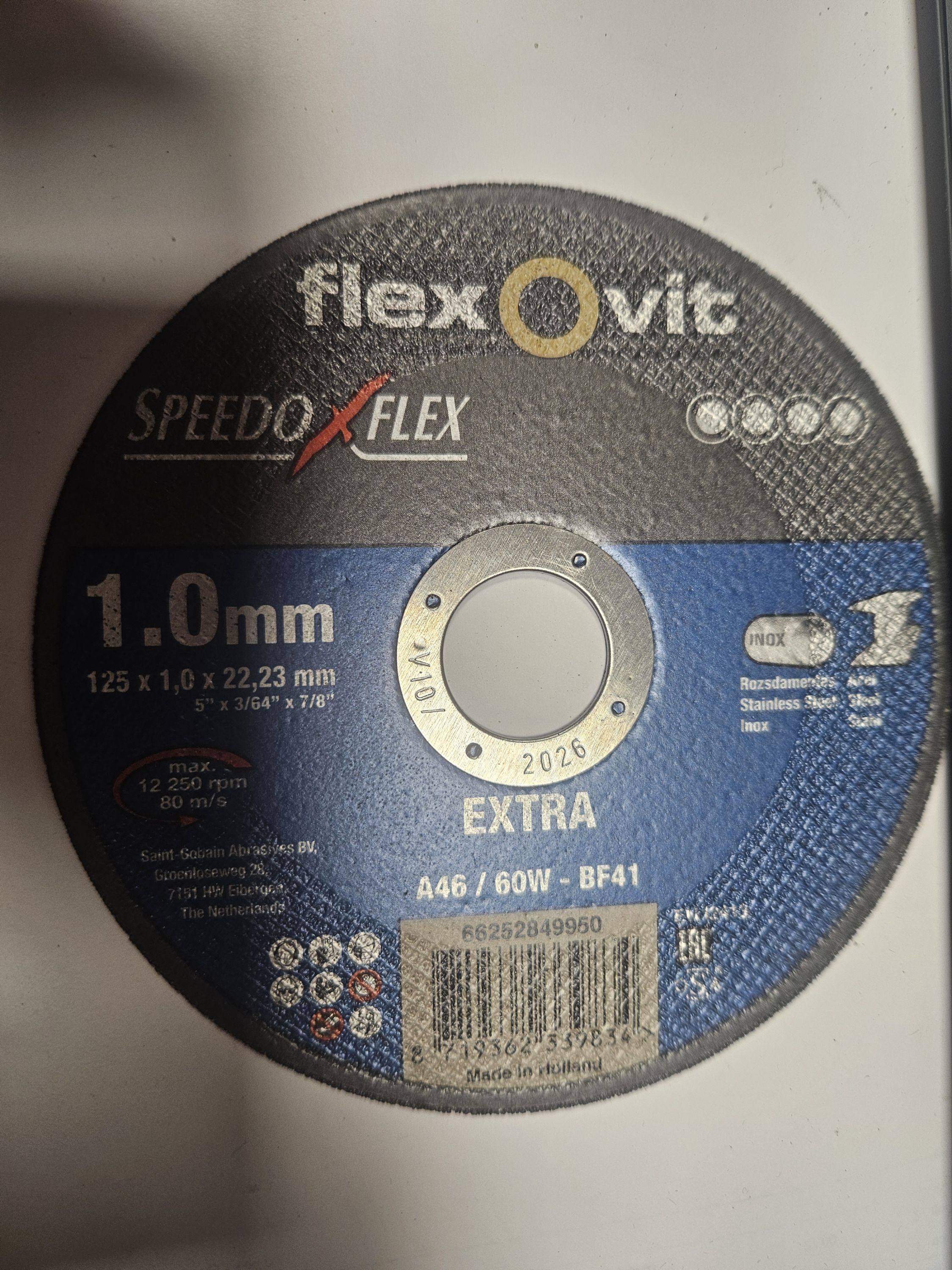 SPEEDOFLEX Vágókorong 125x1x22,23mm INOX termék fő termékképe