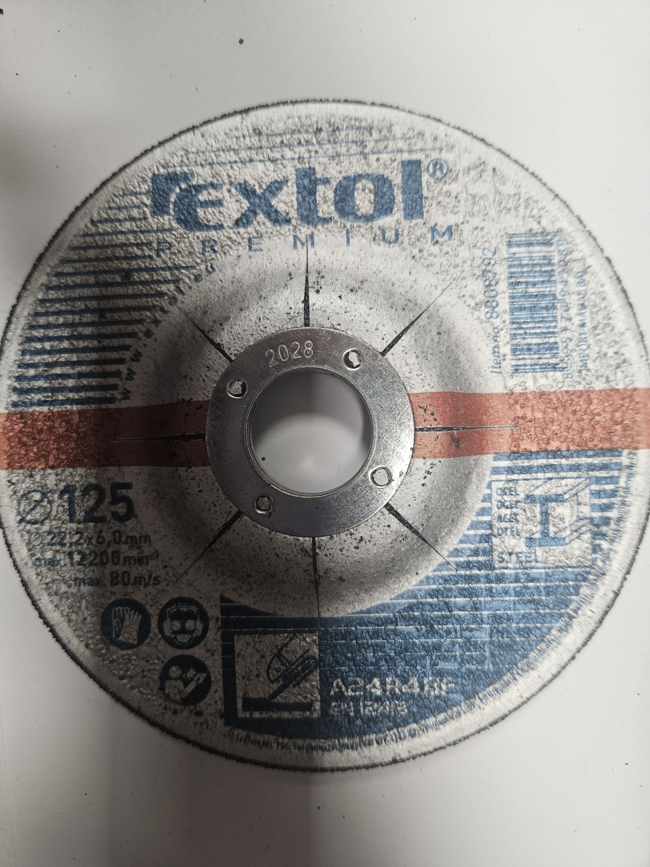 EXTOL PREMIUM Csiszolókorong 125x6x22,23mm termék fő termékképe