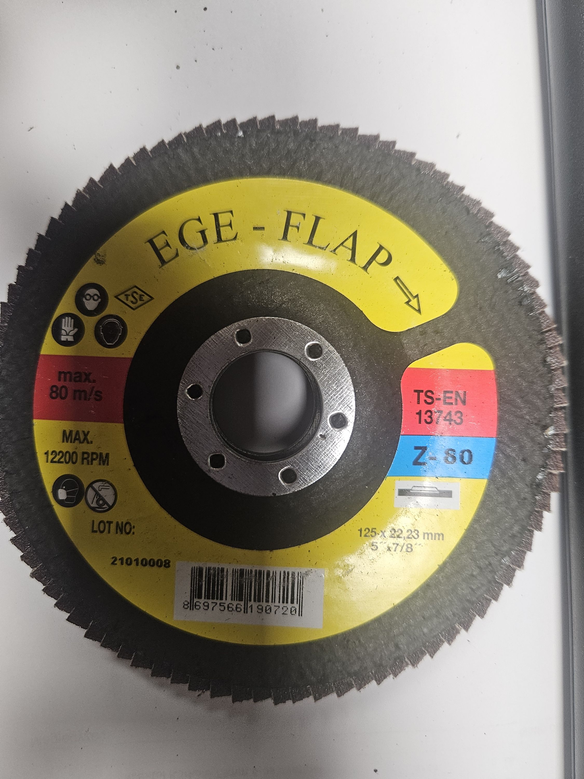 EGESAN Lamelás csiszolókorong 125mm Z-80 termék fő termékképe