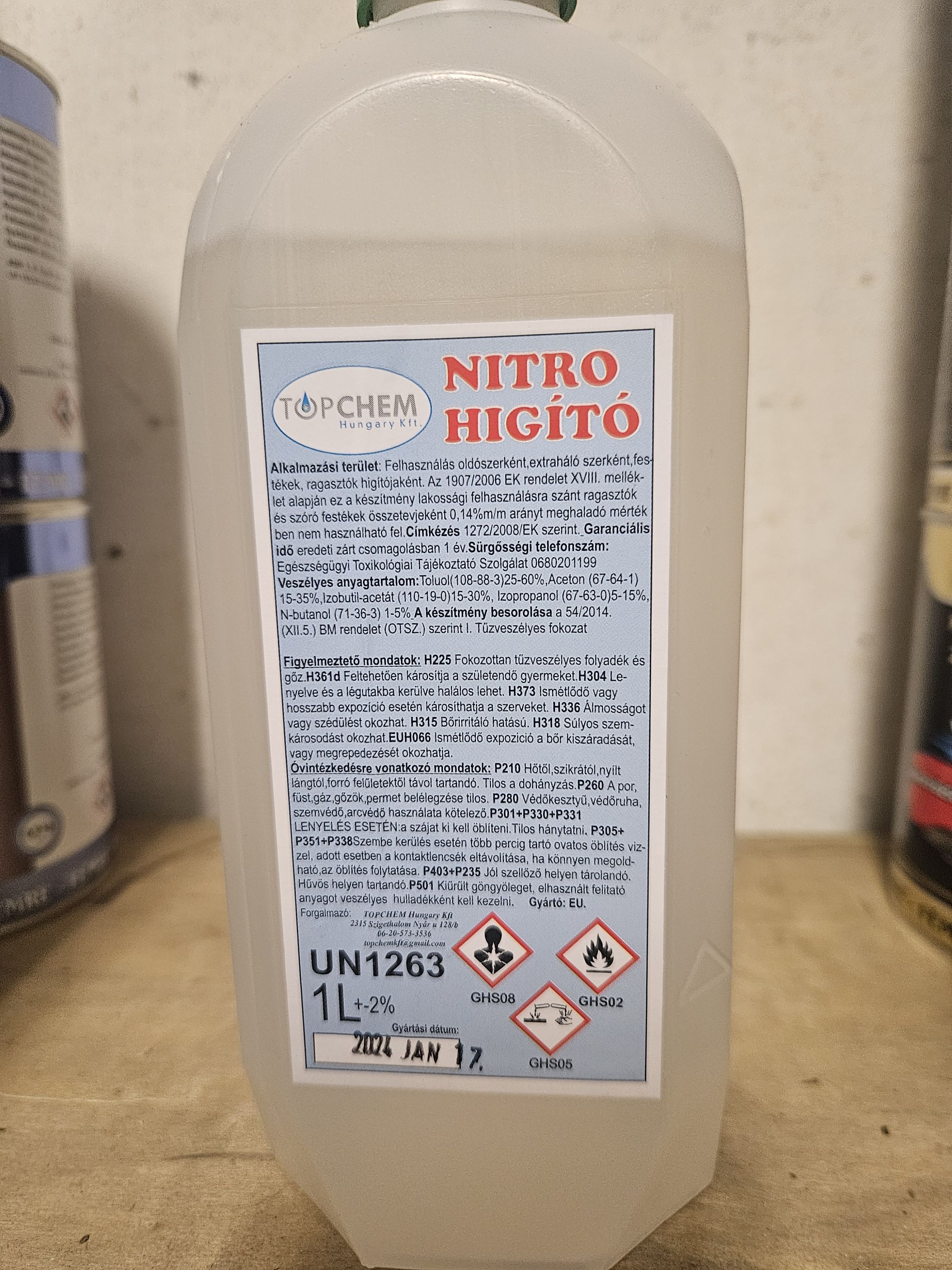 TOPCHEM Nitro higító 1Literes termék fő termékképe