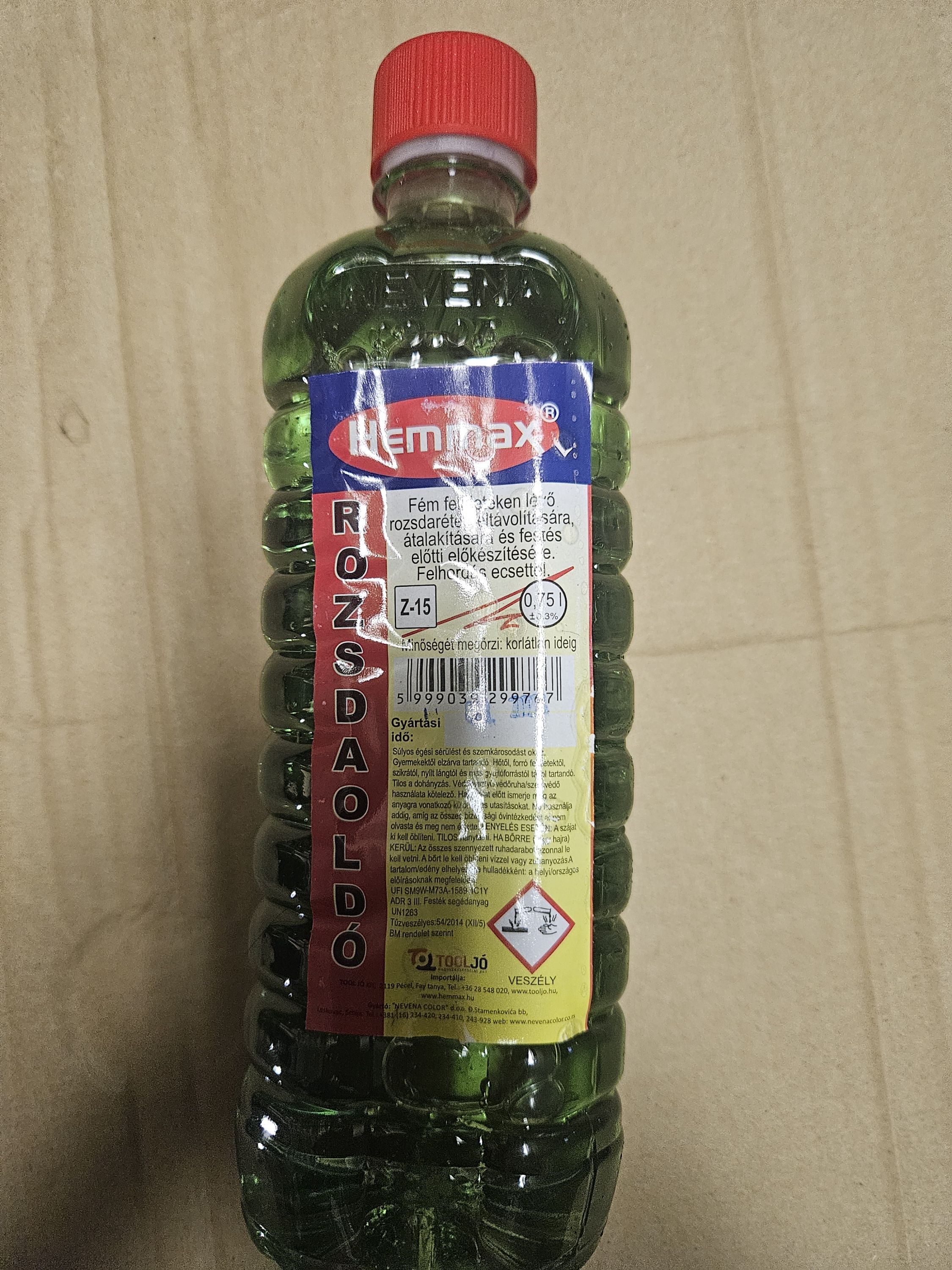 HEMMAX Rozsda oldó 0.75 Literes termék fő termékképe