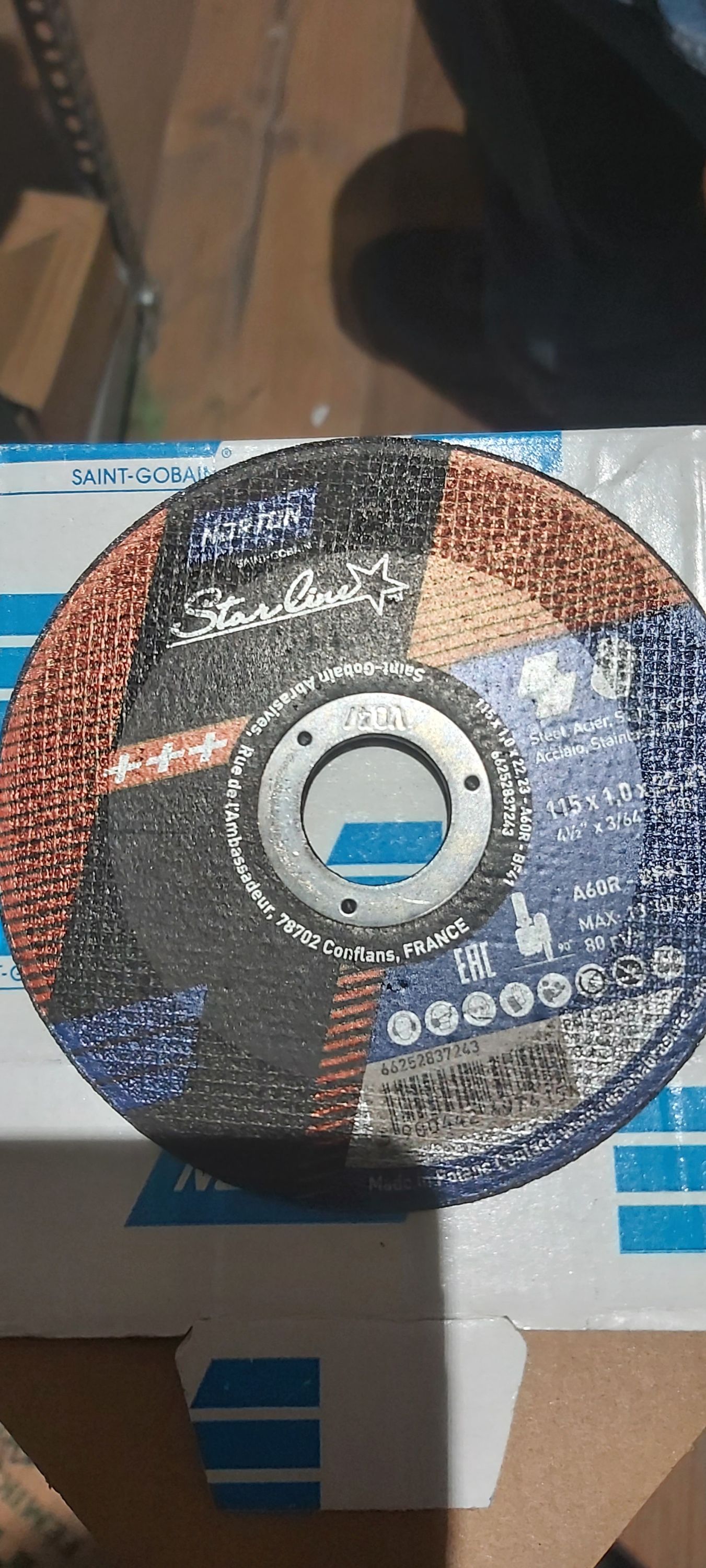 NORTON Starline Vágókorong 115x1x22,23mm INOX termék fő termékképe