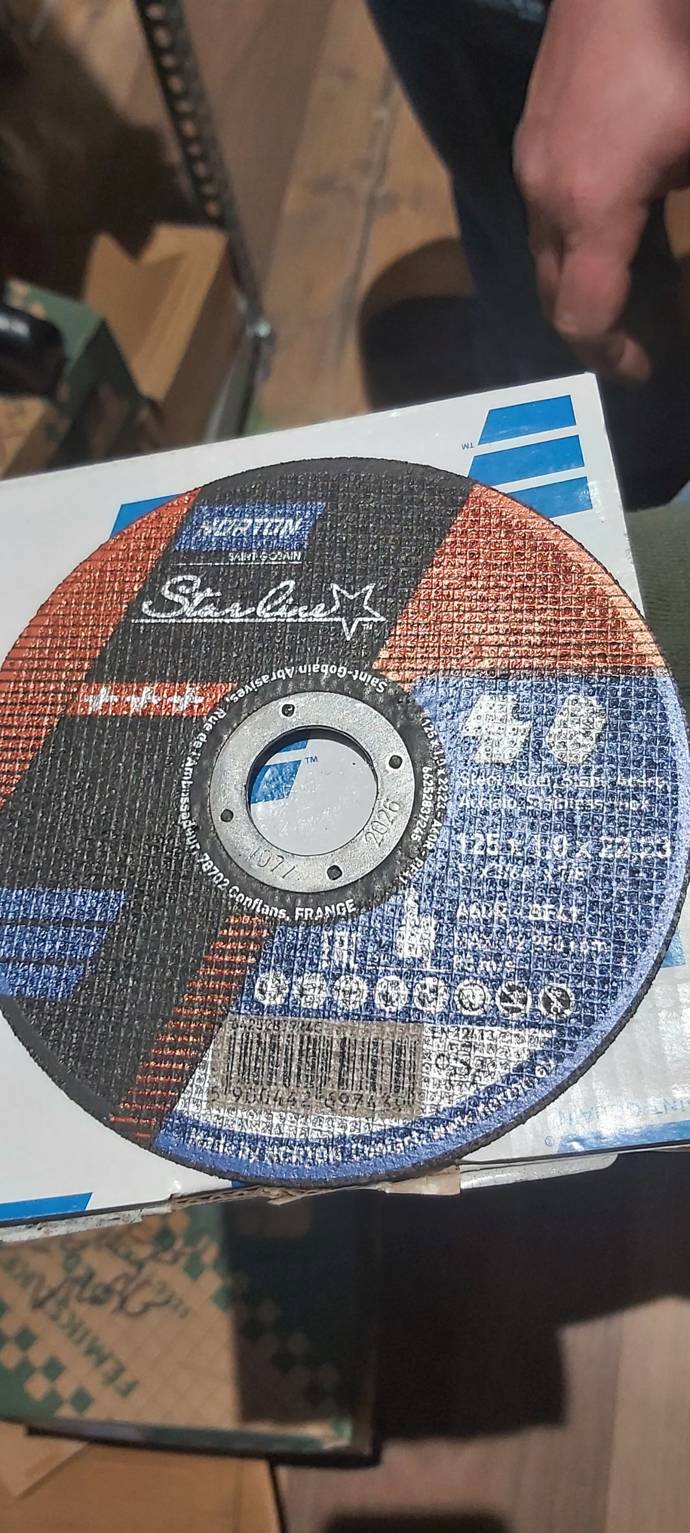 NORTON Starline Vágókorong 125x1x22,23mm INOX termék fő termékképe