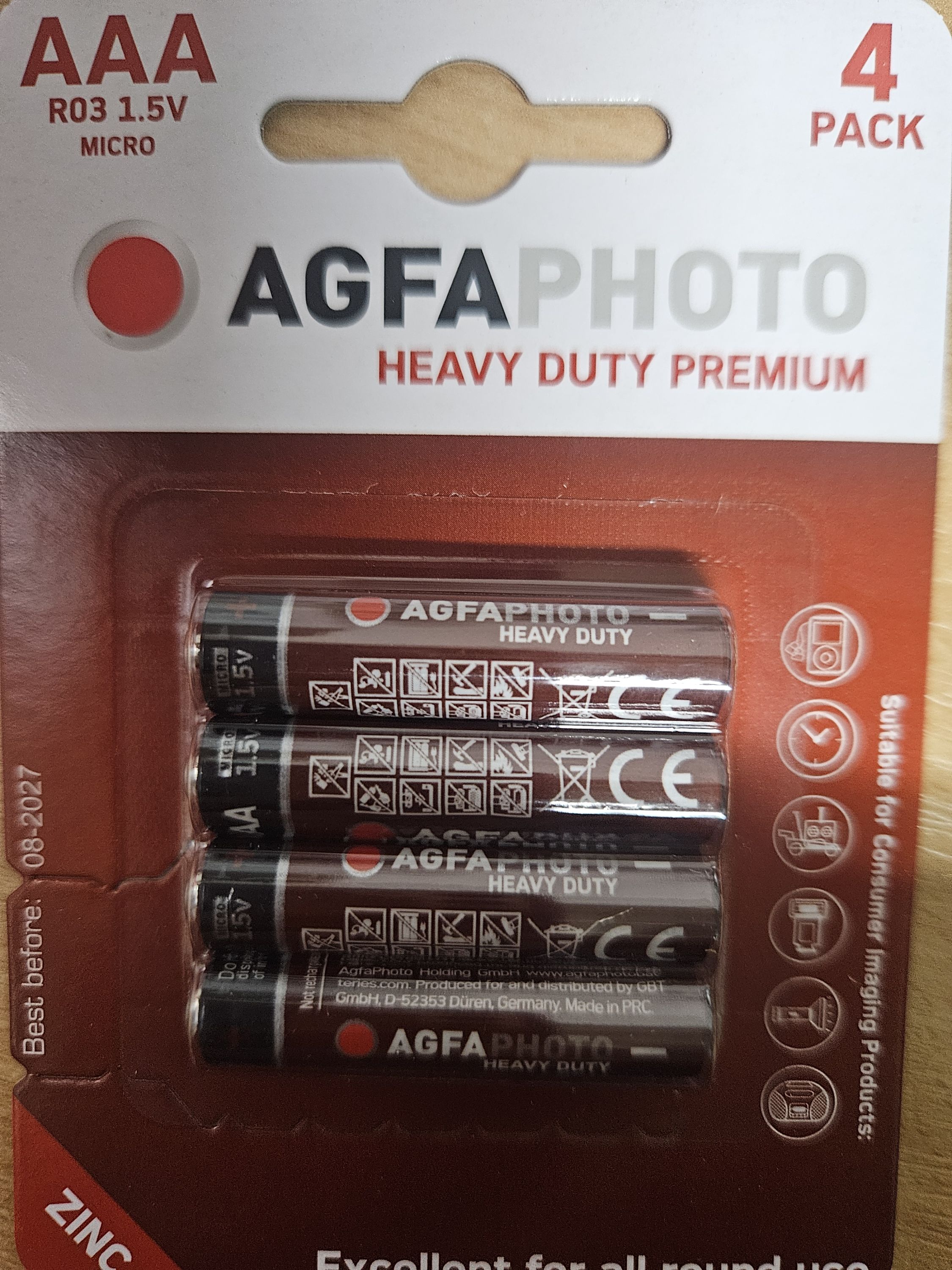 AgfaPhoto Heavy Duty Féltartós Mikro Elem AAA SHRINK S4 termék fő termékképe