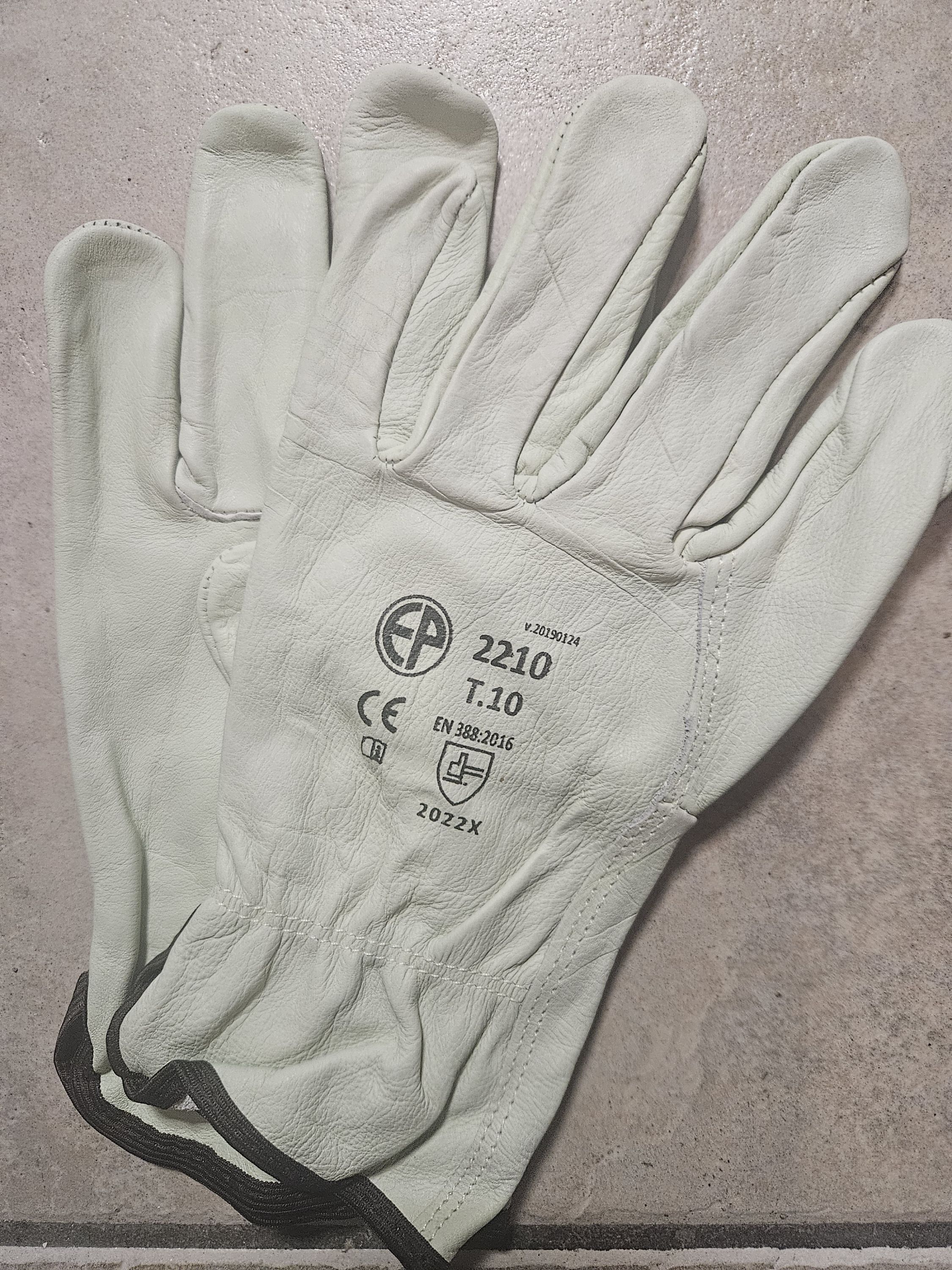 Bőrkesztyű sárga színmarha tenyér és kézhát T10 termék fő termékképe