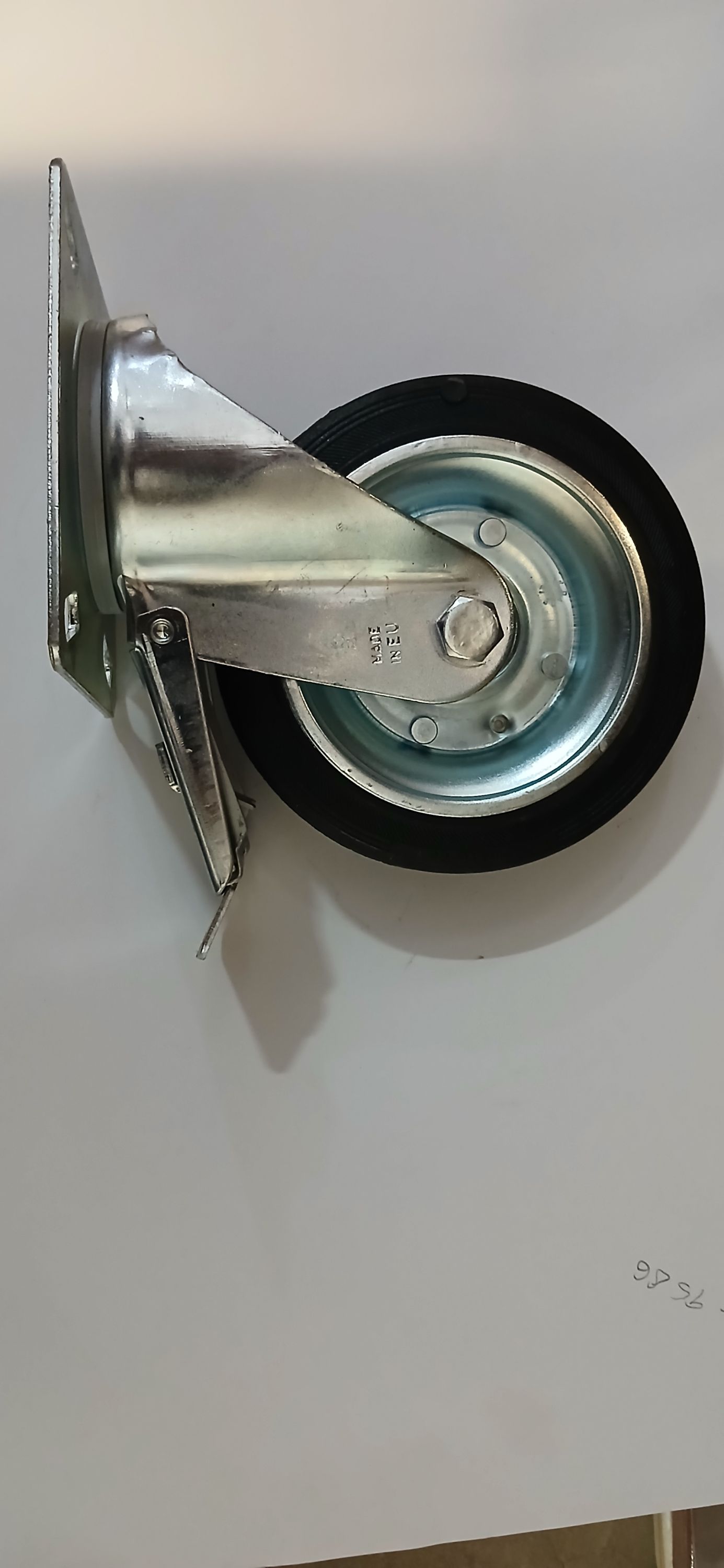 Cebora Forgó fékes villás  kerék 150 mm siklócsapágyas Fekete gumis termék fő termékképe