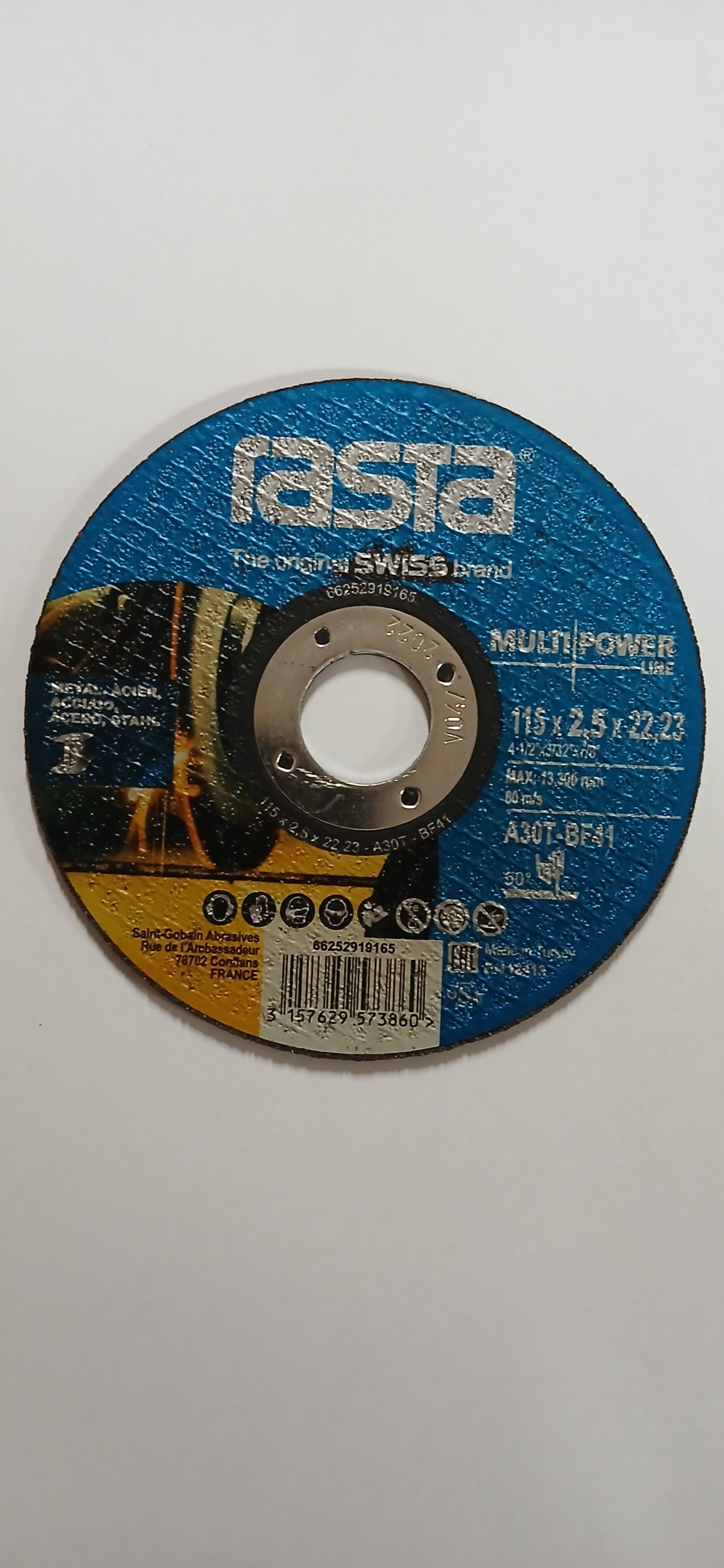 Rasta Multi Vágókorong Fém 115 x 2,5 mm INOX termék fő termékképe