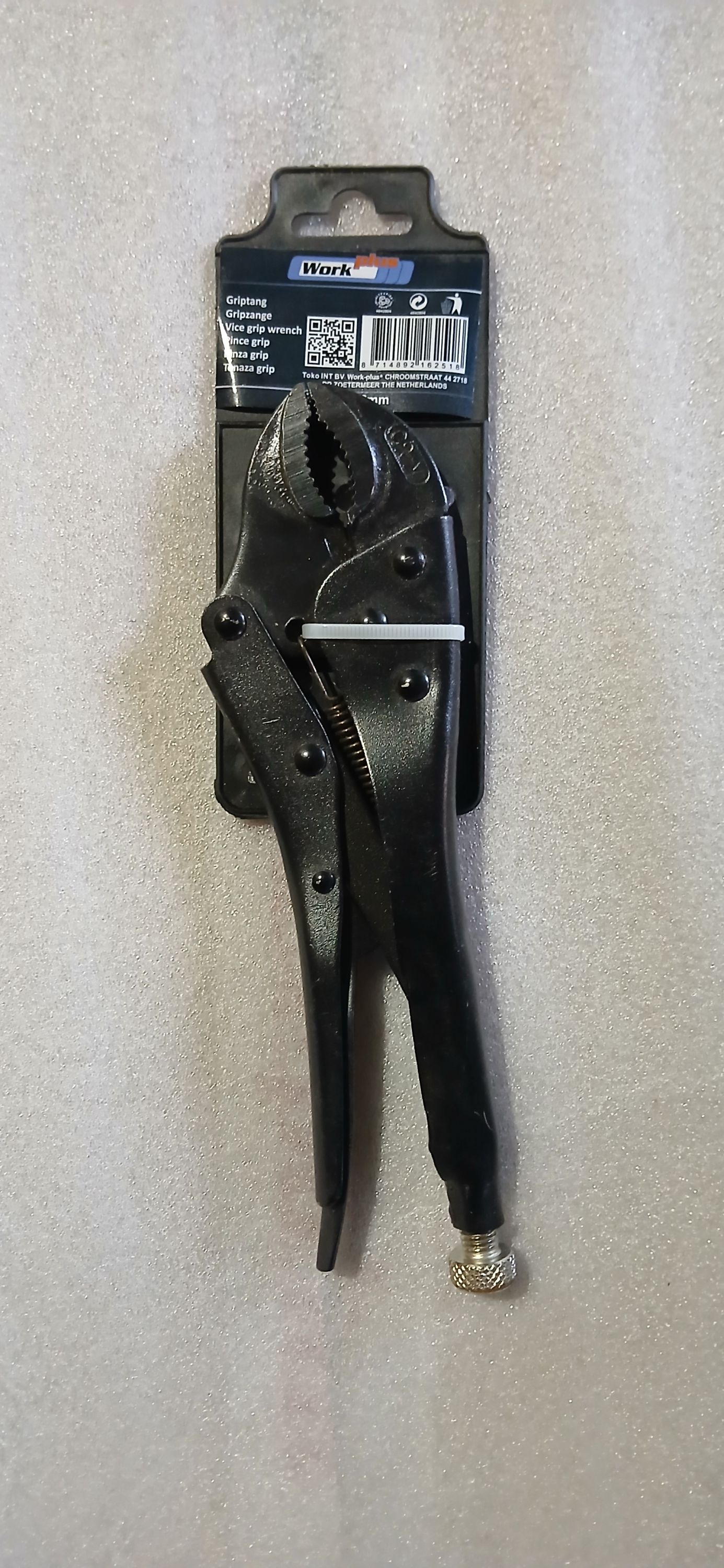 WORK PLUS gyors szorító fogó fekete 250mm termék fő termékképe