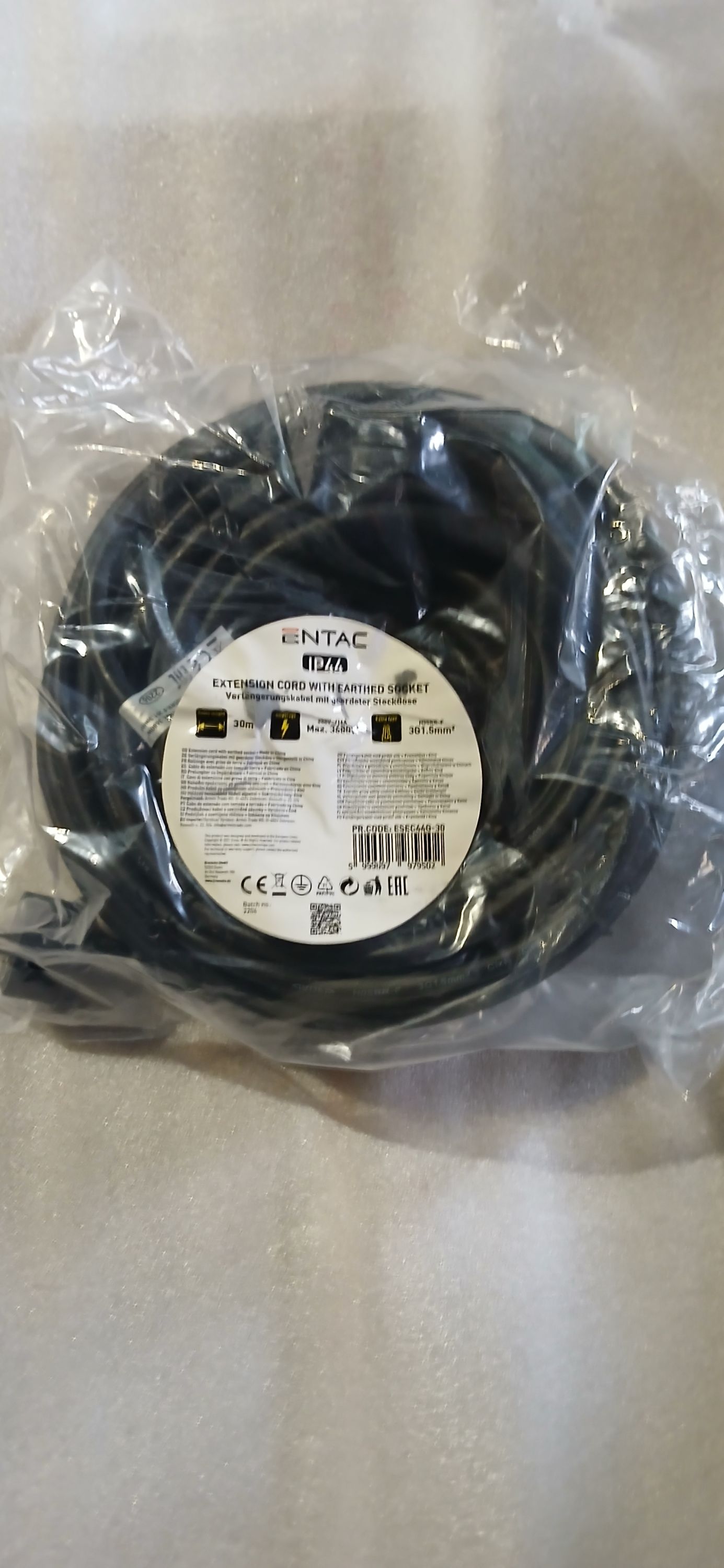 ENTAC Lengő hosszabító IP44 30 méter 3x1,5 termék fő termékképe