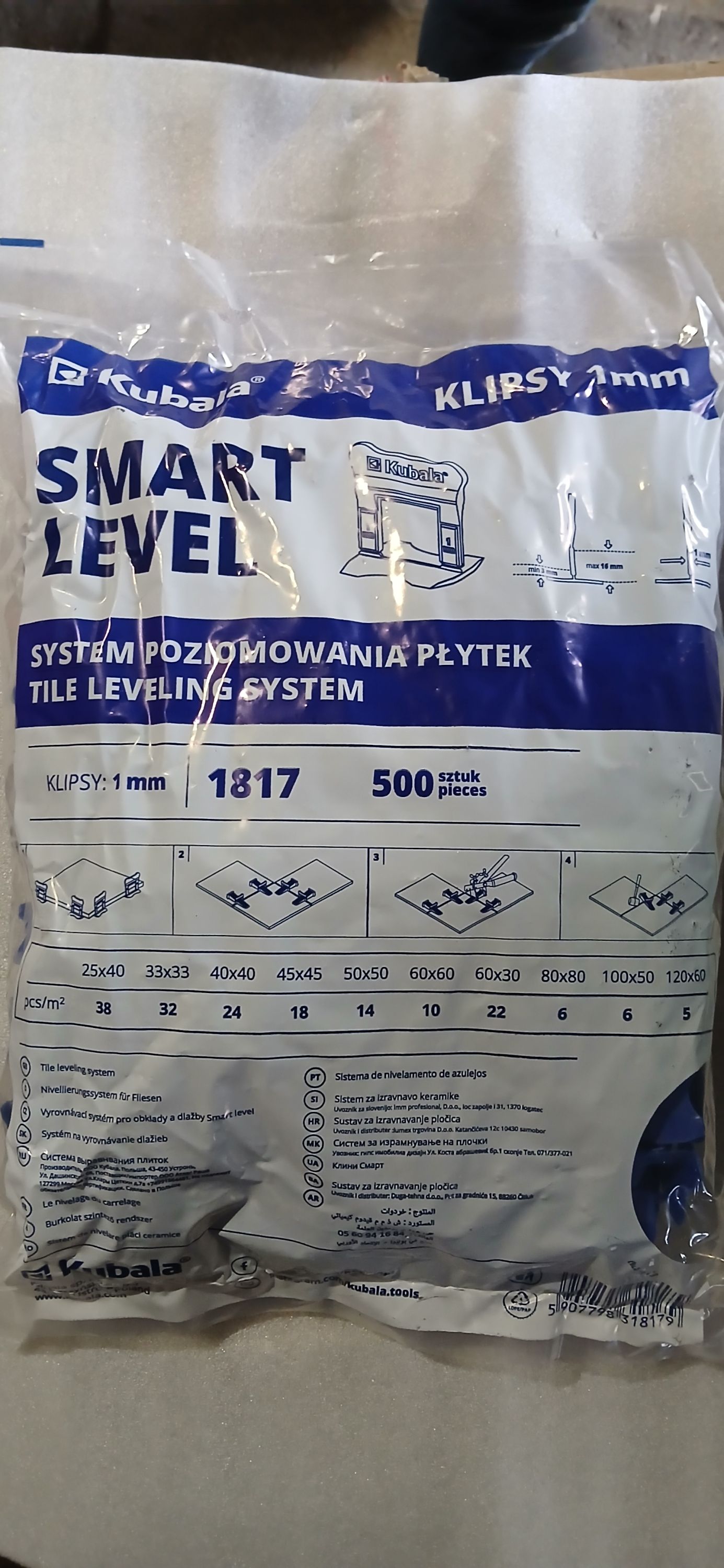 KUBALA Fugázó klipsz 1mm termék fő termékképe