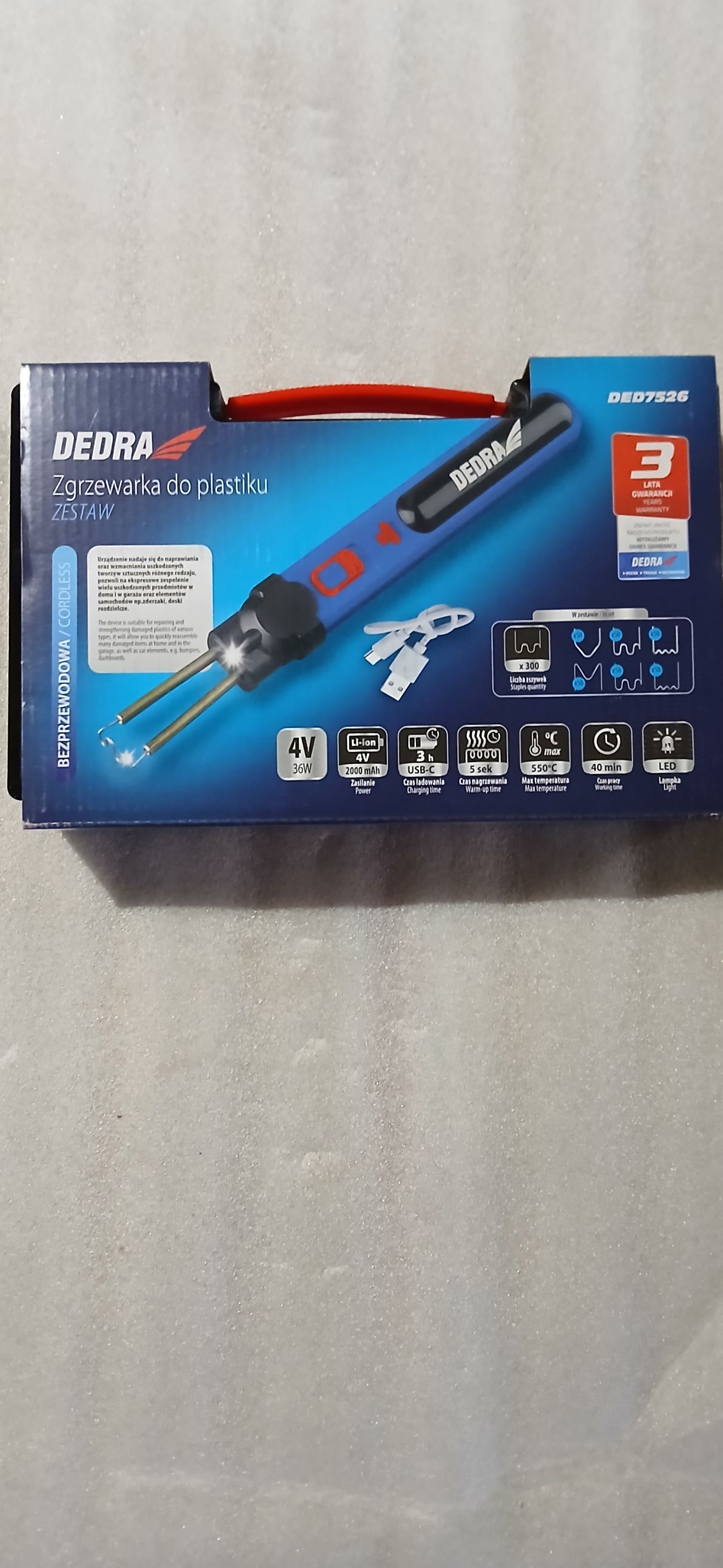 DEDRA Műanyag hegesztő akkumlurátoros 4v termék fő termékképe