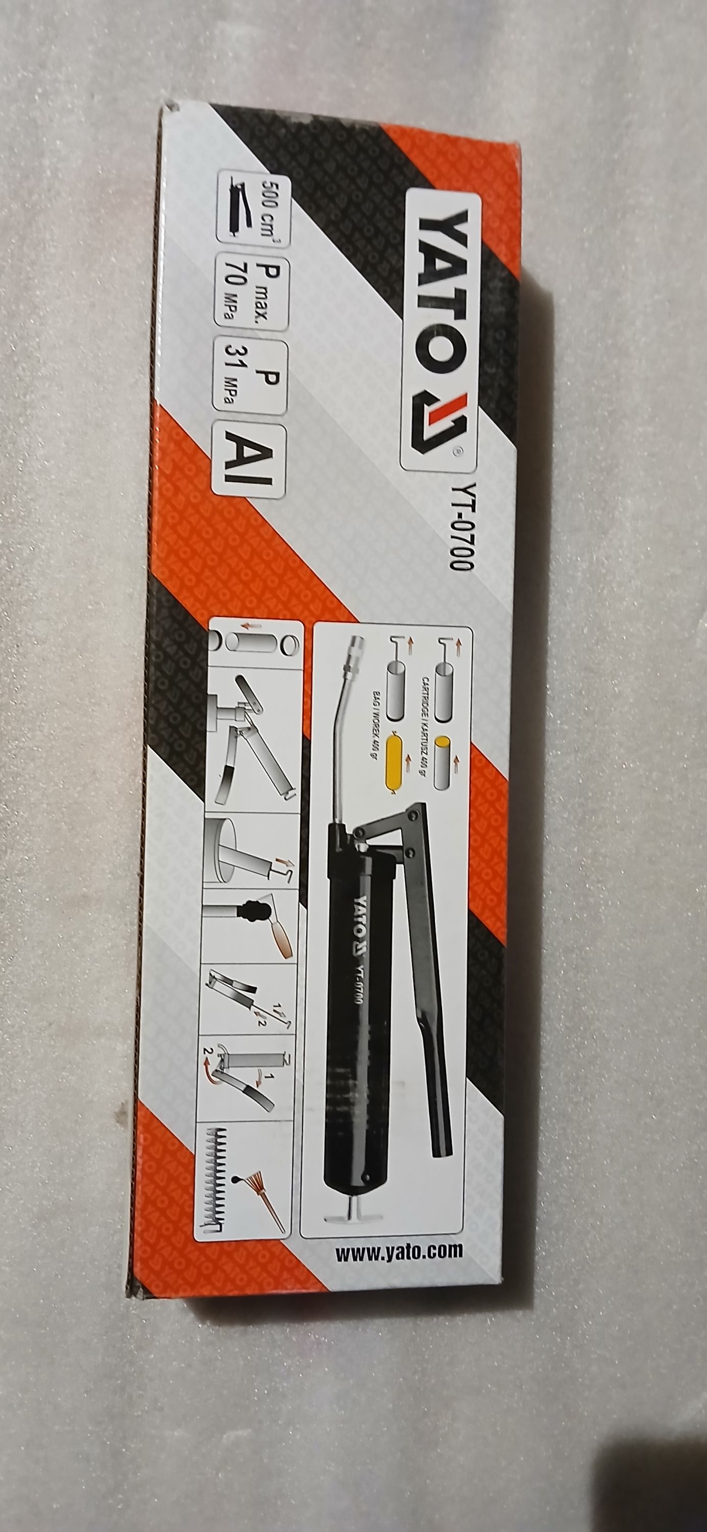 YATO Karos zsírzó 500 cm3 31-70 MPa termék fő termékképe