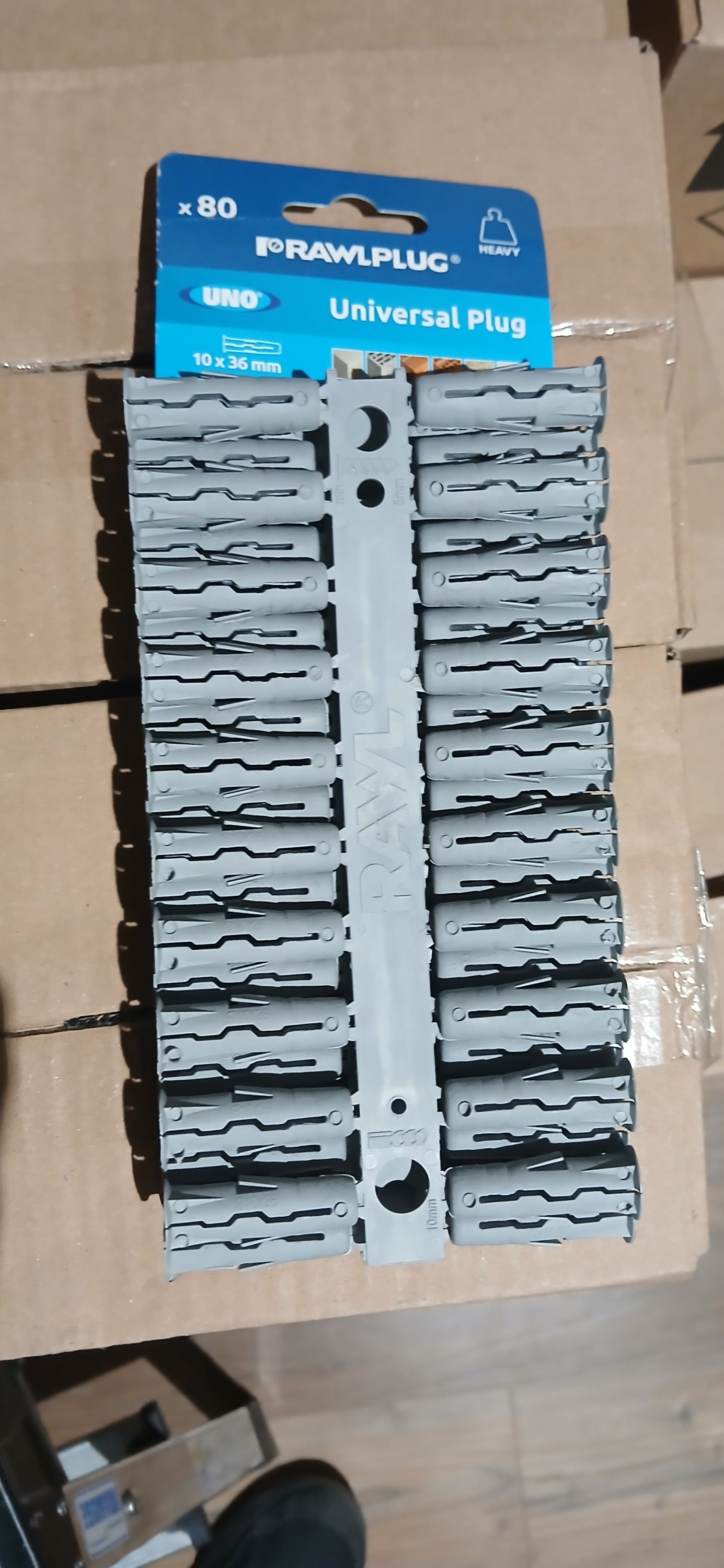 RAWLPLUG RAWPLUG Univerzális műanyag dűbel 10 x 36 mm 80 db / csomag SZÜRKE termék fő termékképe