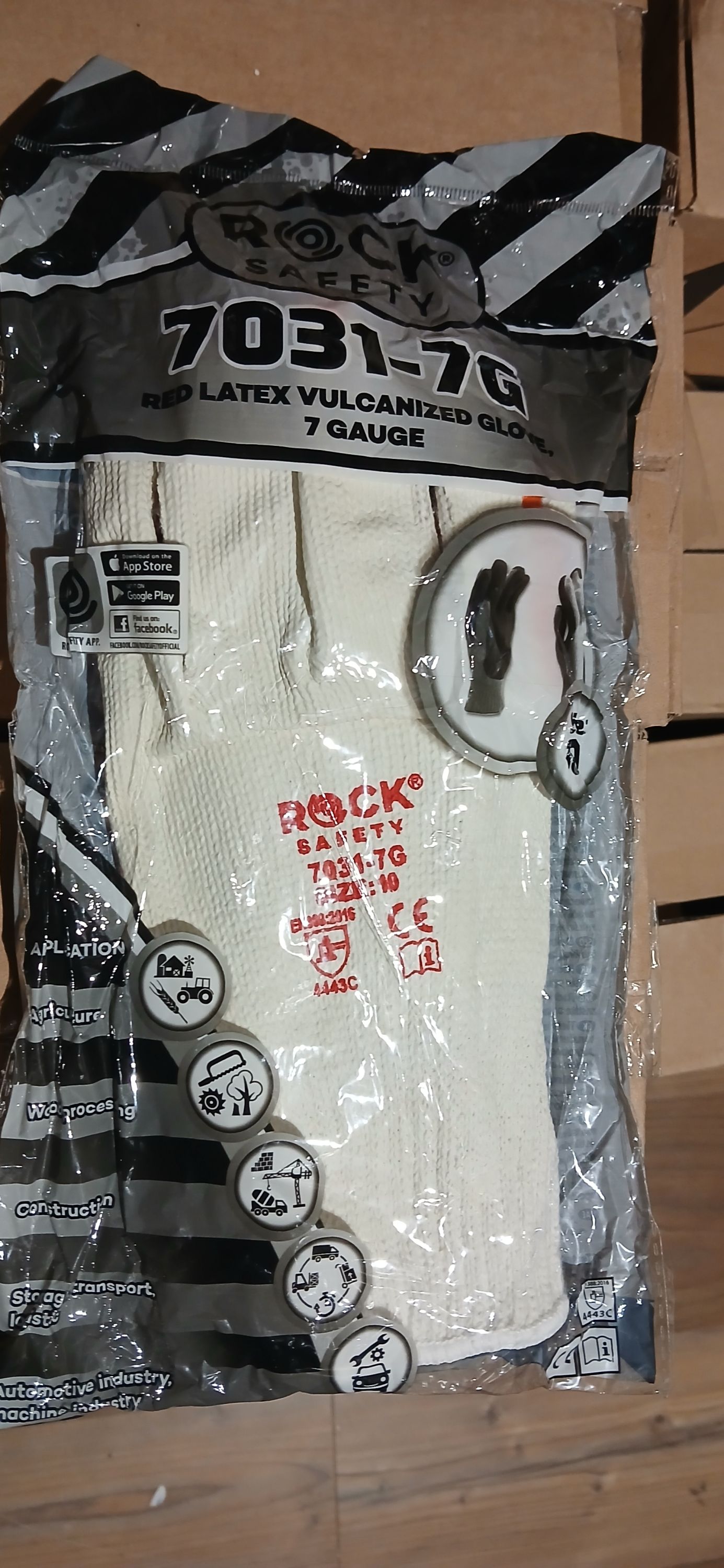 ROCK SAFETY 7031-7G tenyérmártott védőkesztyű 10-es termék fő termékképe