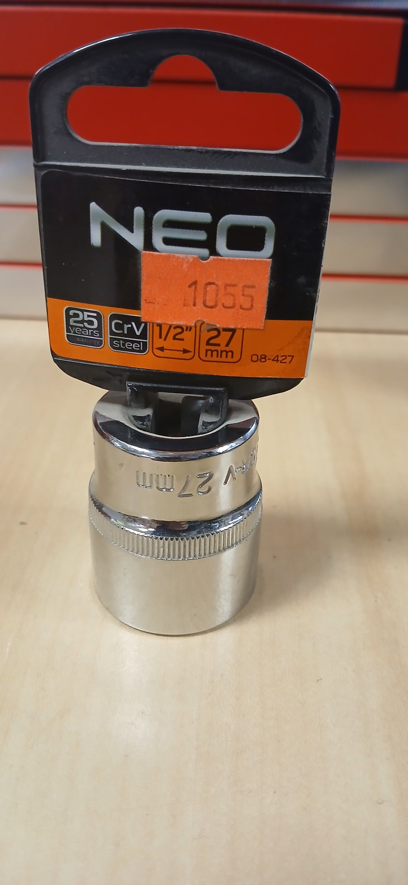 NEO TOOLS Neo Dugókulcsfej 1/2" hatlap 27 mm rövid termék fő termékképe