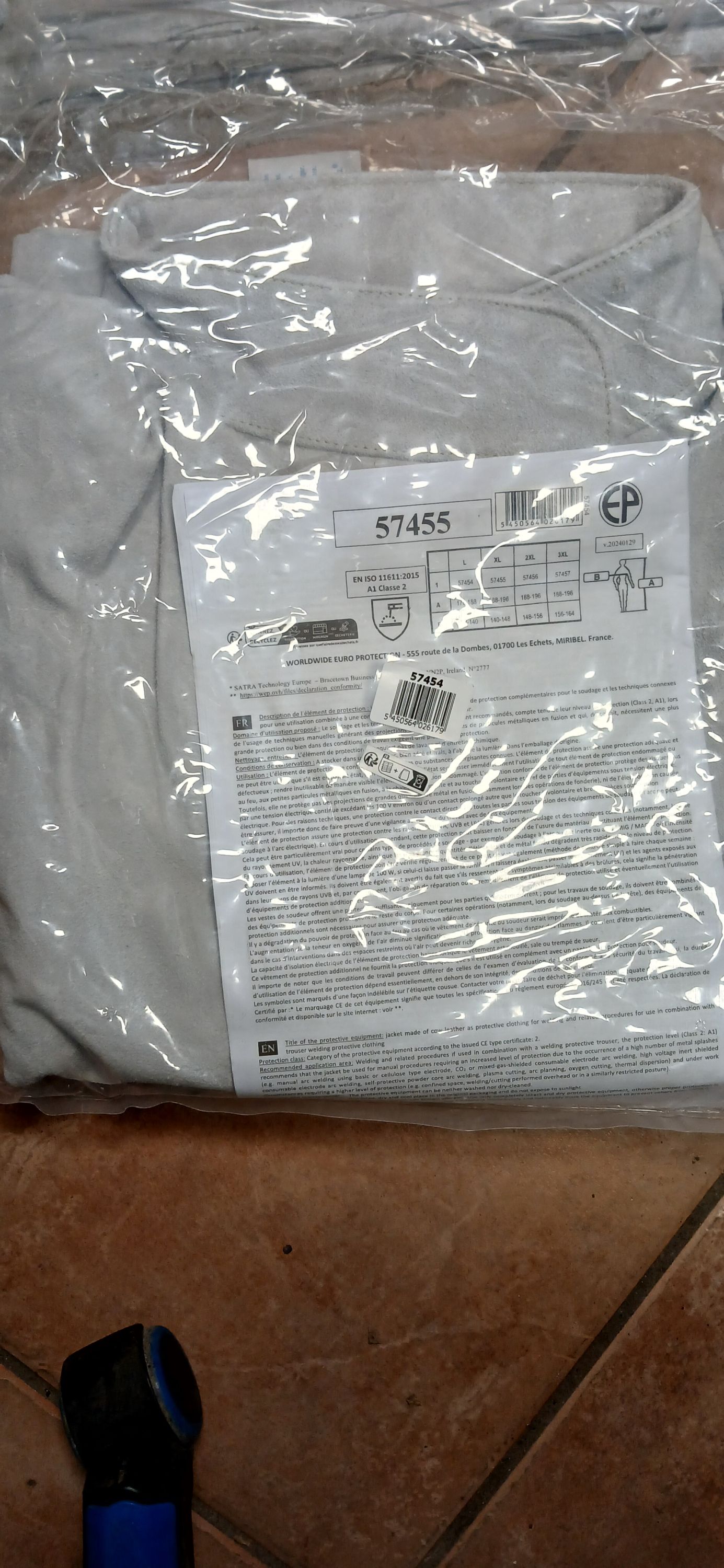 Hegesztő Bőrkabát XXL-es termék fő termékképe