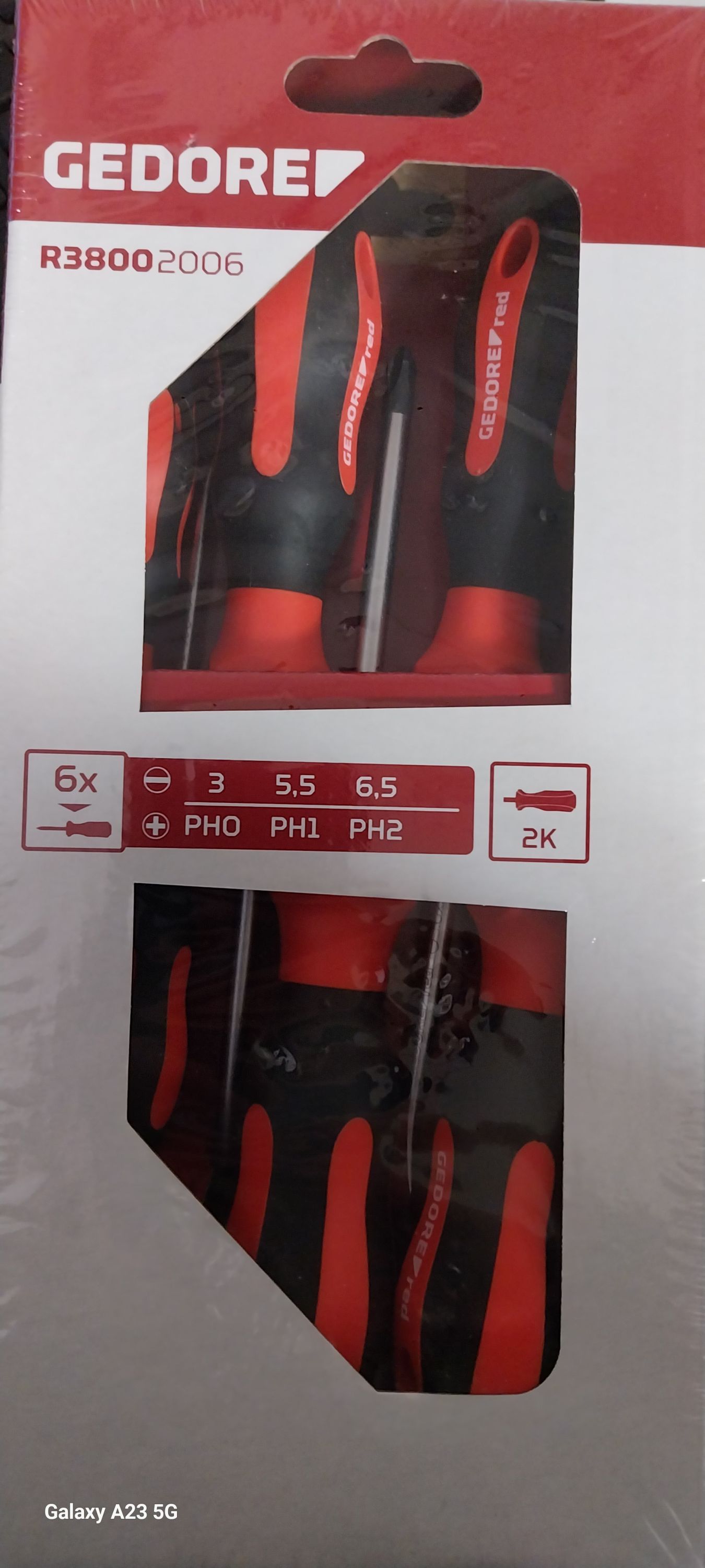 GEDORE GedoreRed csavarhúzó készlet lapos+PH 6részes termék fő termékképe