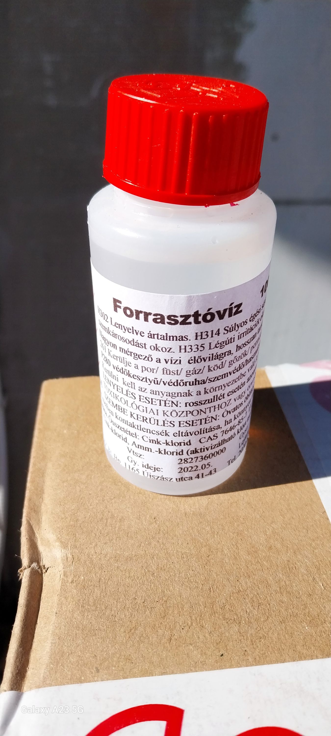 Forrasztóvíz 100 ml termék fő termékképe
