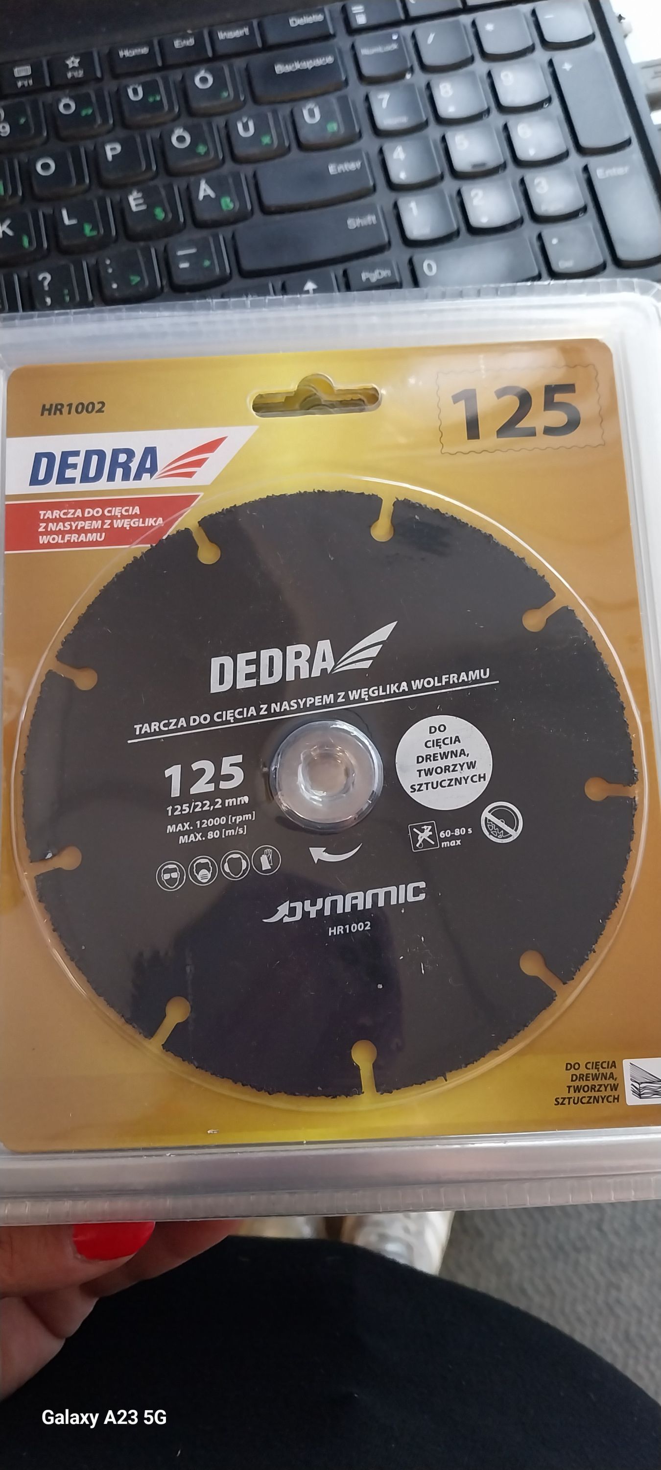 DEDRA Vágókorong,fa,műanyg vágásához 125 mm termék fő termékképe