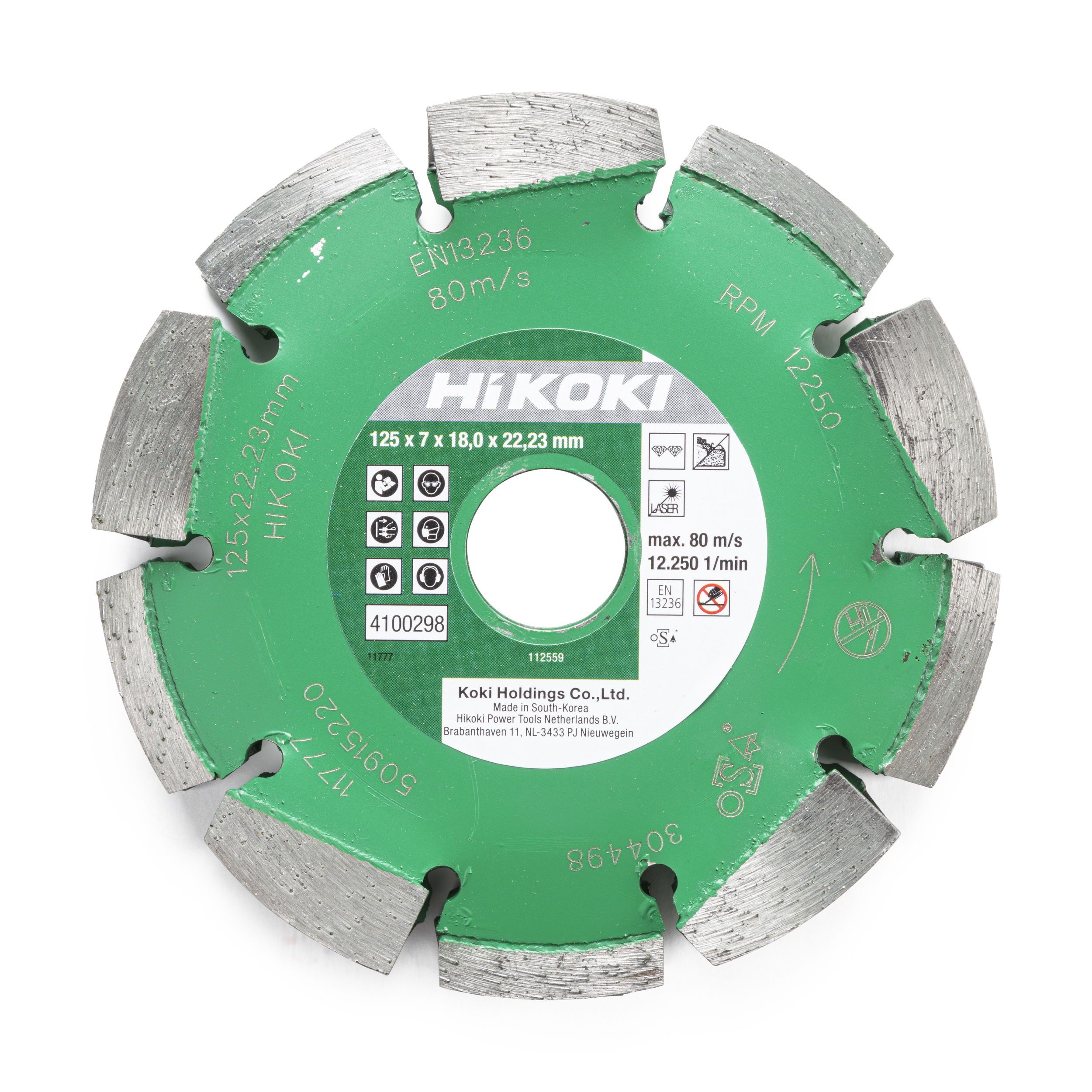 HIKOKI gy.korong 125x22,2x7 T18 /CM5MA termék fő termékképe